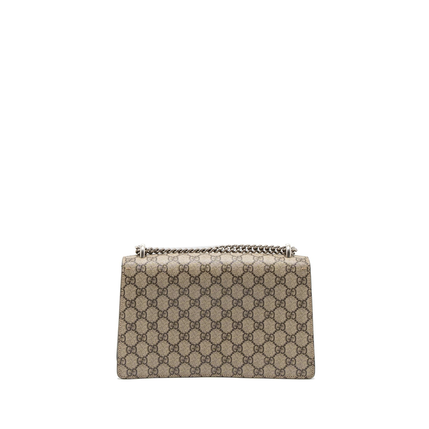 Gucci Dionysus Shoulder Bag Supreme Ruthenium Silver Hardware Canvas Black