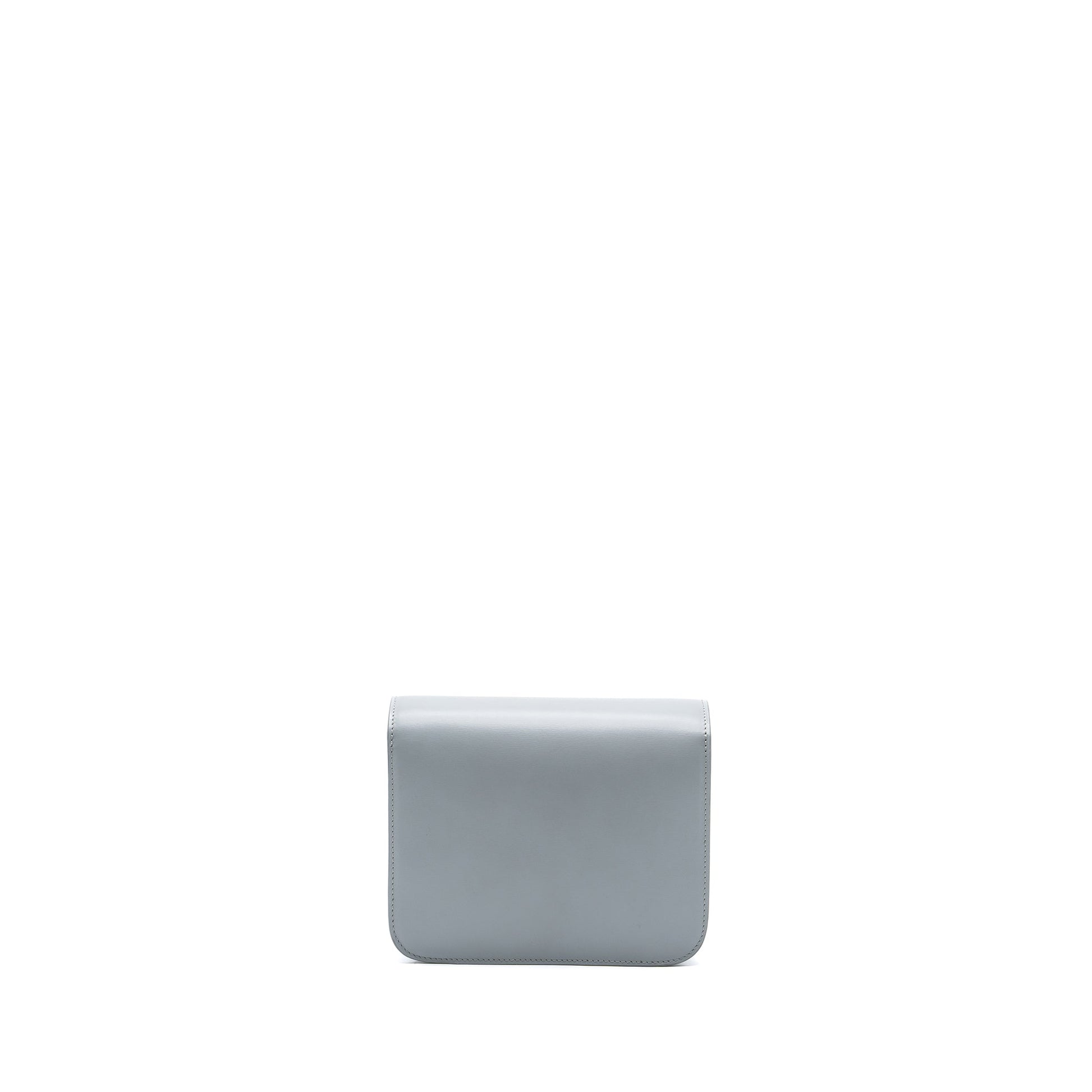 Celine Teen Classic Purse Box Calfskin Light Grey Travel Bag