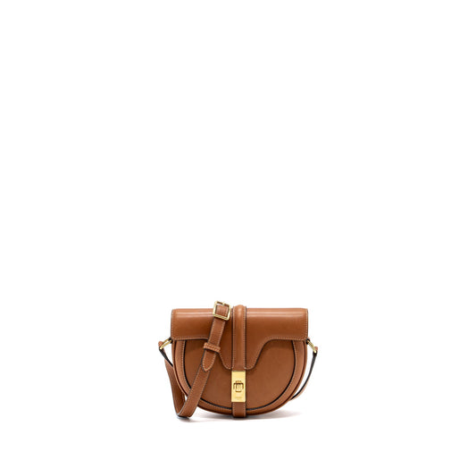 Celine Besace Purse Calfskin Handbag Brown Travel Bag