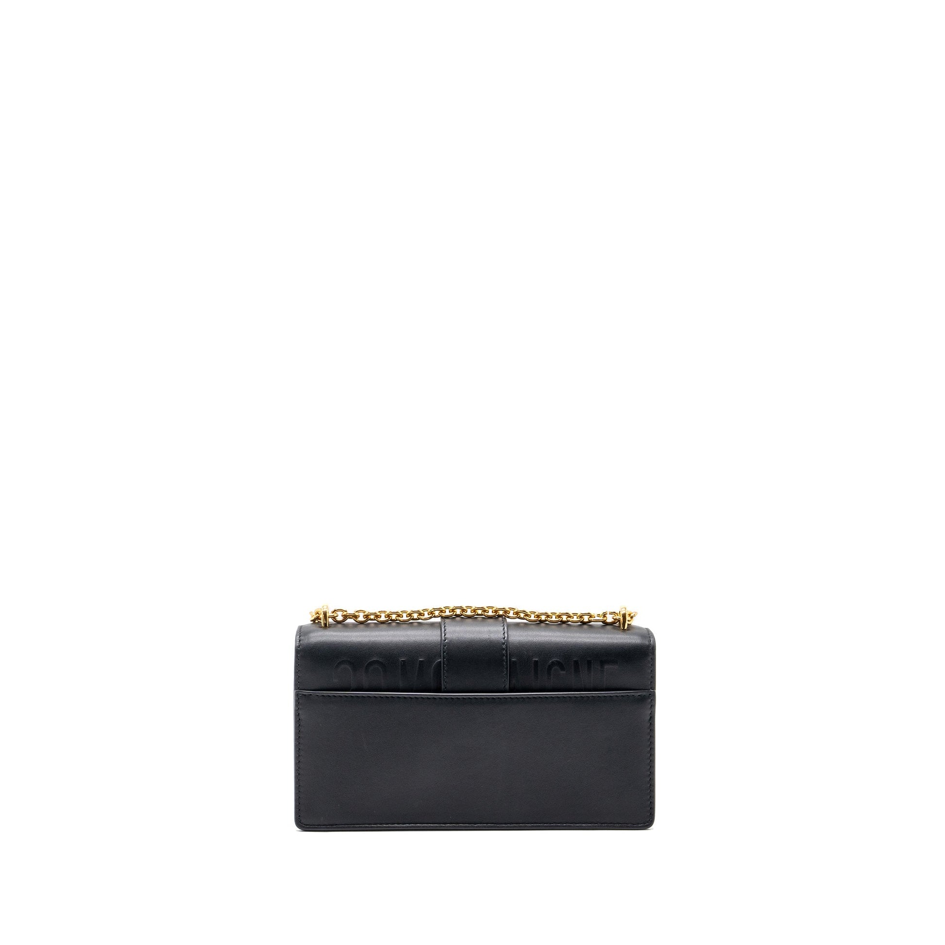 Dior Montaigne East West Purse With Calfskin Handbag Black Chain Travel Bag