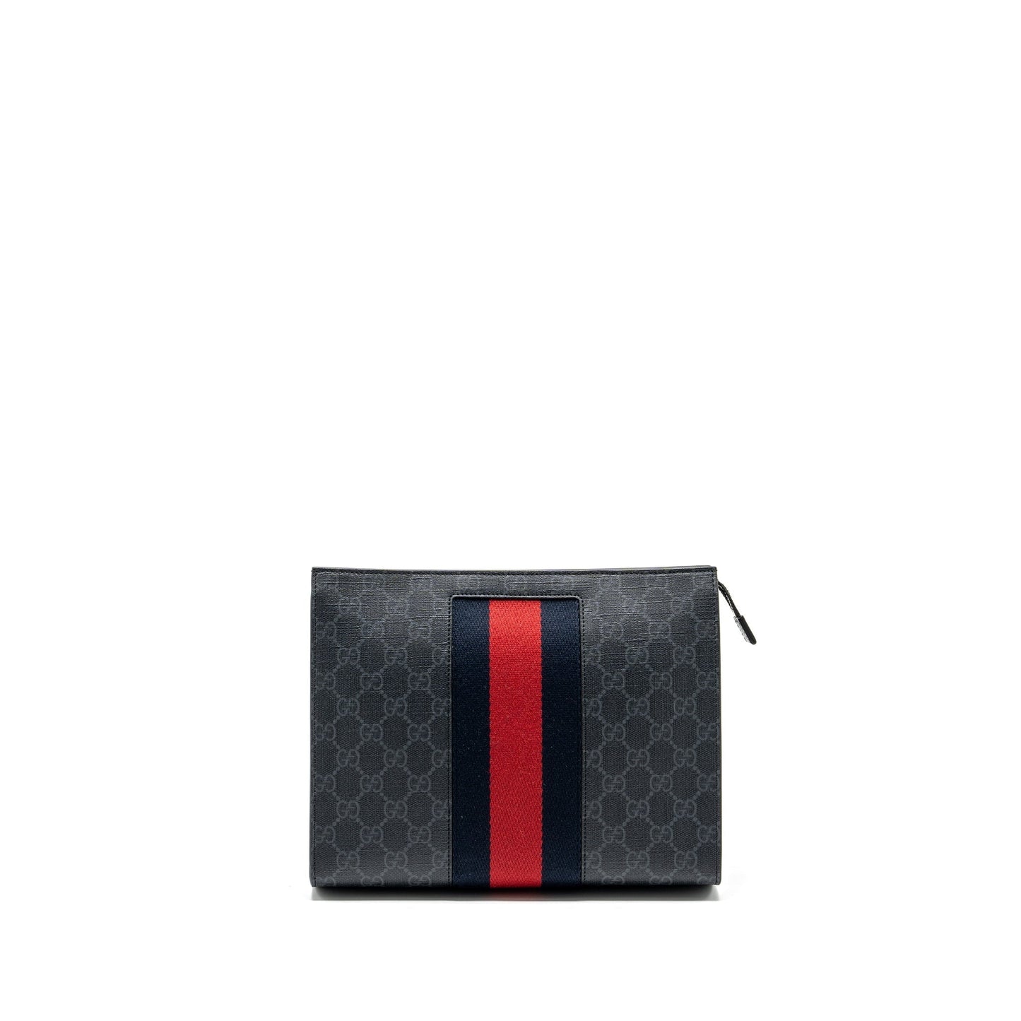Gucci Supreme Zip Clutch Multicolour Shw Leather Canvas Clutch Bag