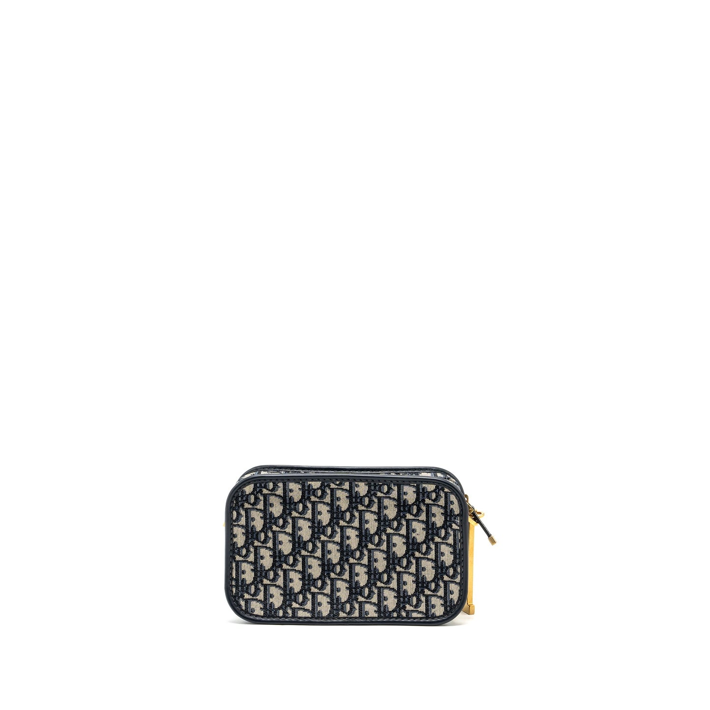 Dior Oblique quake Clutch Handbag Canvas Blue Clutch Bag