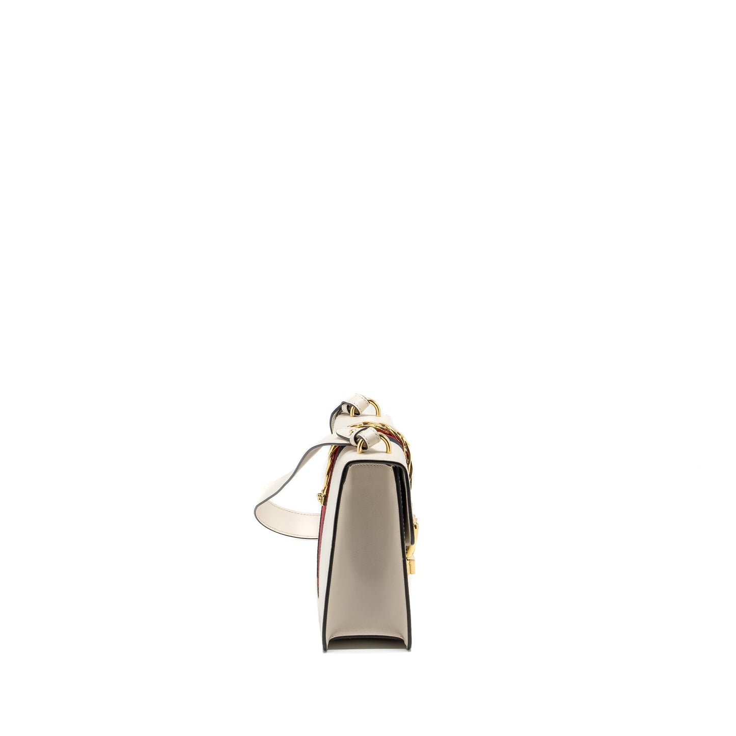 Gucci Sylvie Bag Calfskin White Medium Travel Bag