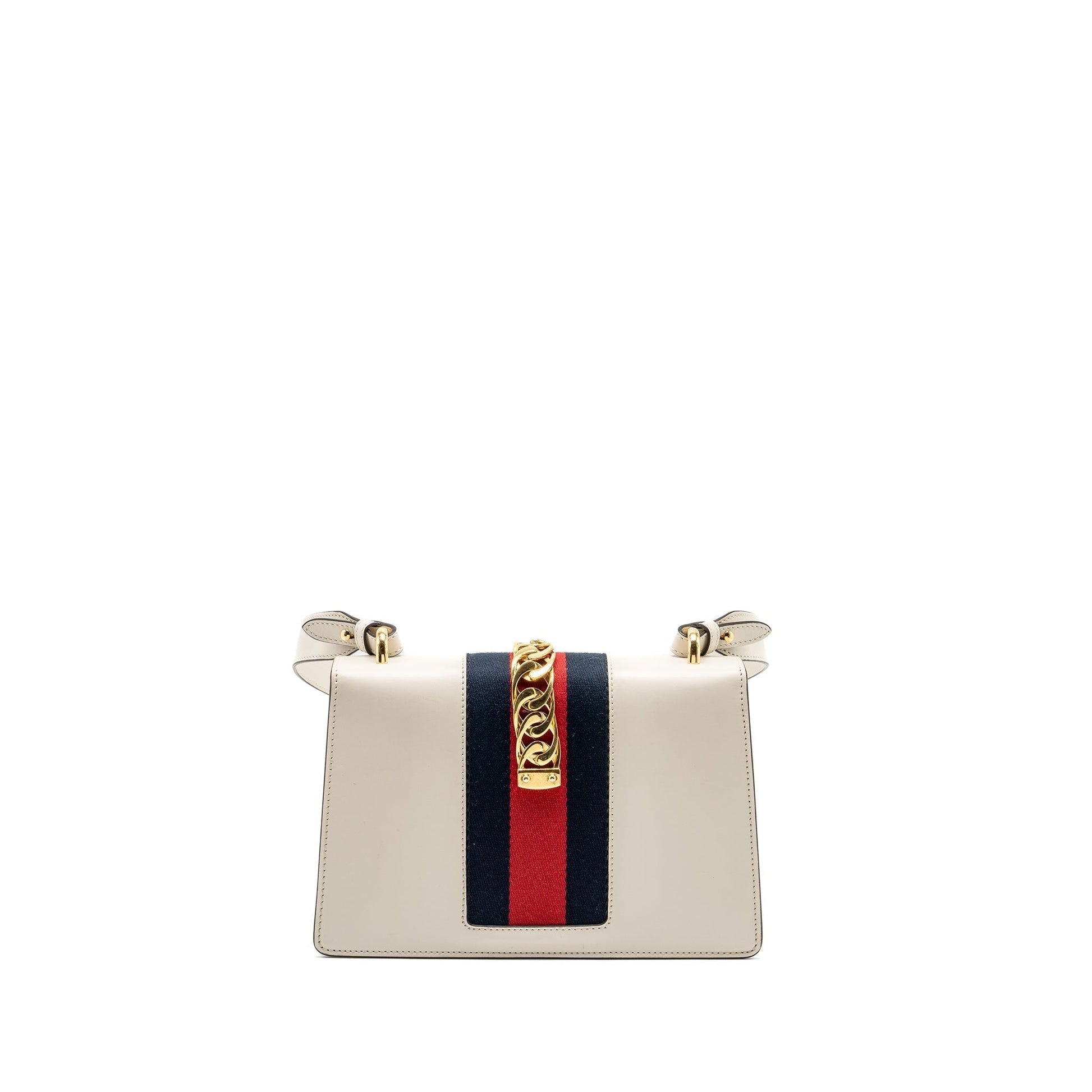 Gucci Sylvie Bag Calfskin White Medium Travel Bag
