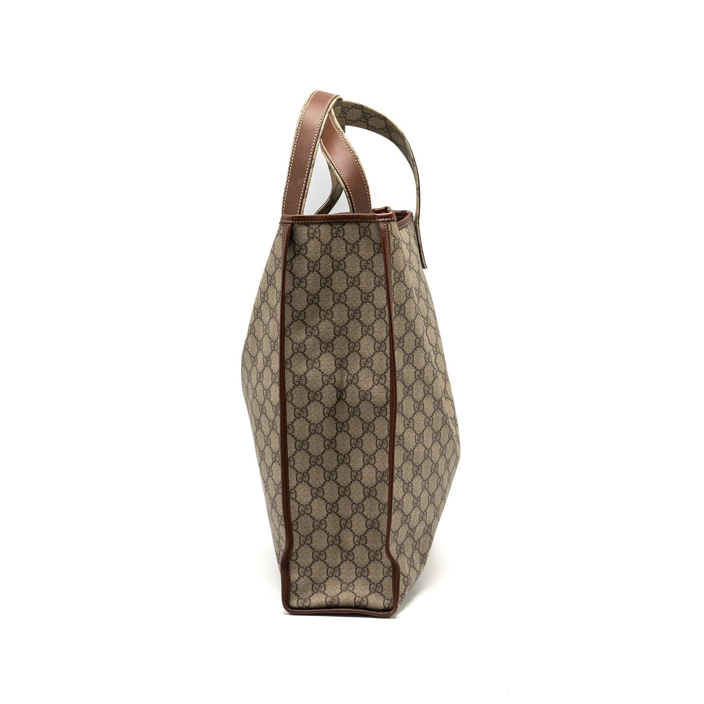 Gucci Shopping Tote Bag Supreme Canvas Brown