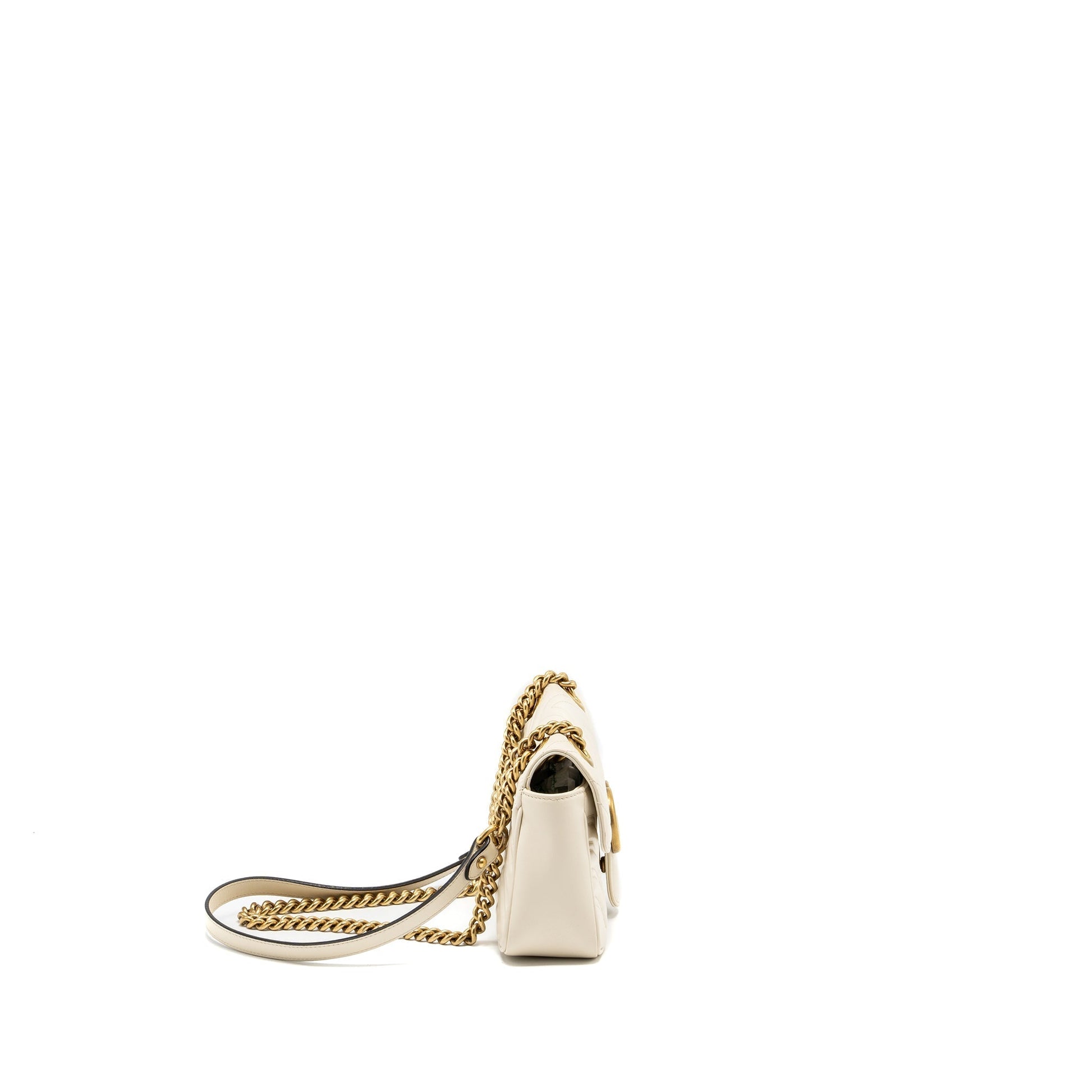 Gucci Marmont Bag Calfskin White Mini Travel Bag
