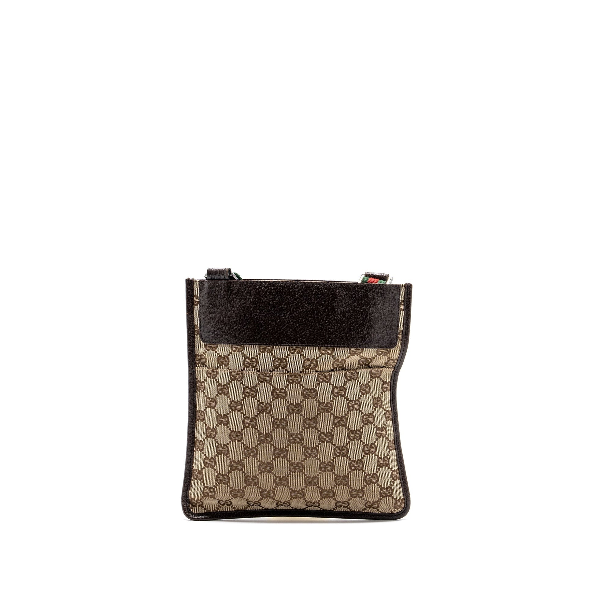 Gucci Bag Supreme Green Red Shw Leather Canvas Travel Bag