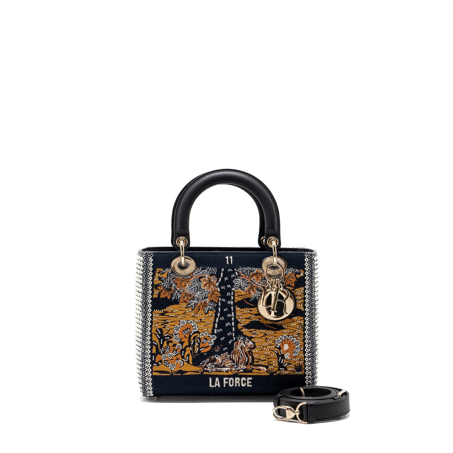 Dior Lady La Force Limited Edition Calfskin Fabric Medium Travel Bag