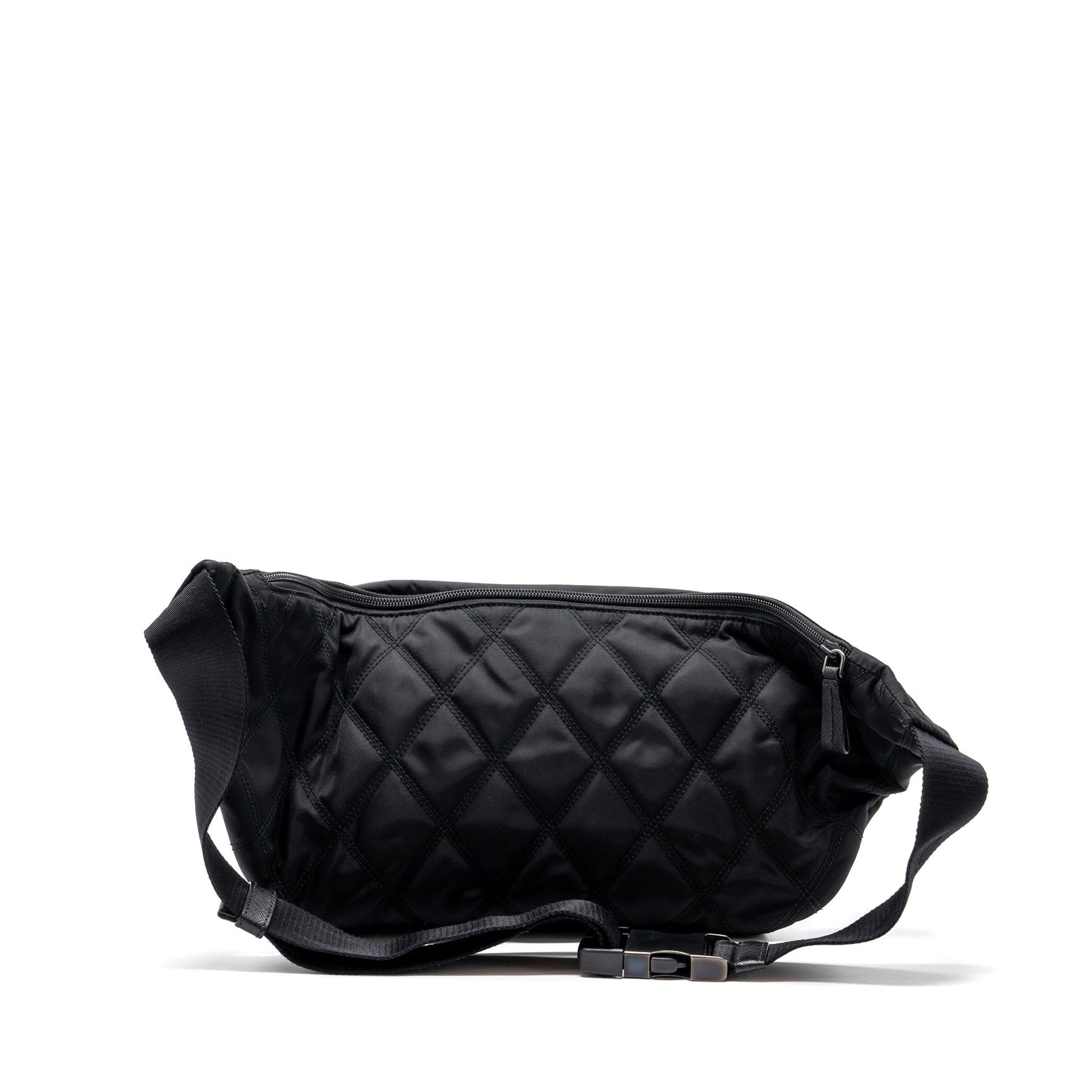 Prada Bum Purse Handbag Nylon Black Travel Bag