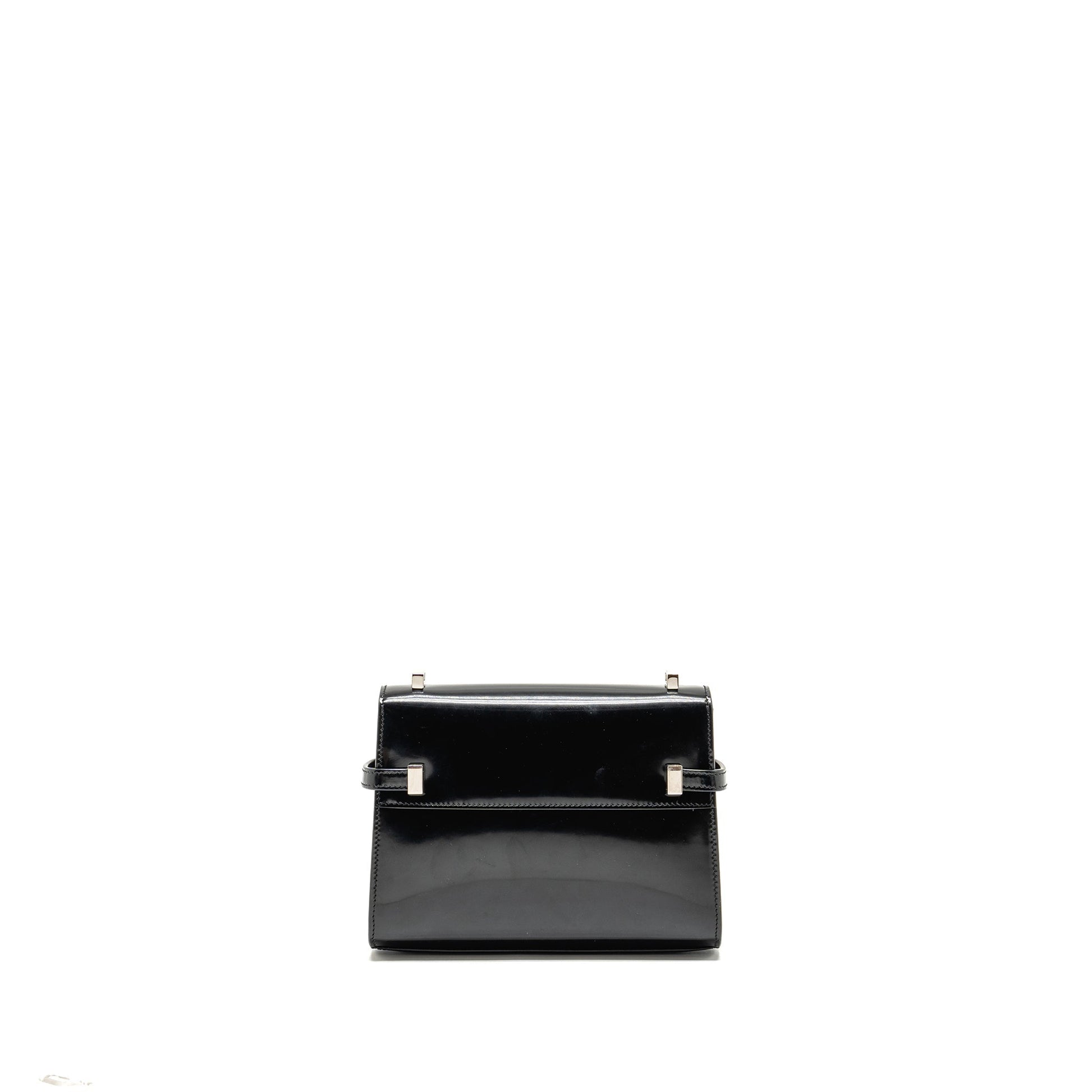 YSL Saint Laurent Saint Laurent Manhattan Purse Calfskin Shoulder Bag Black Black Shw
