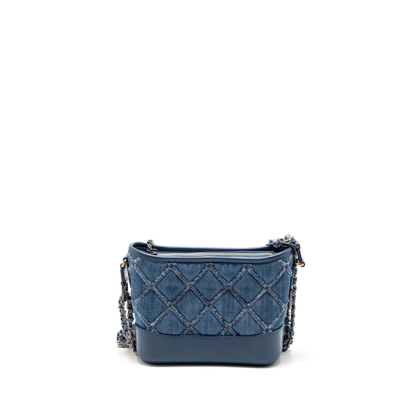 Chanel Gabrielle Hobo Denim Hardware Multicolour Blue Small Shoulder Bag