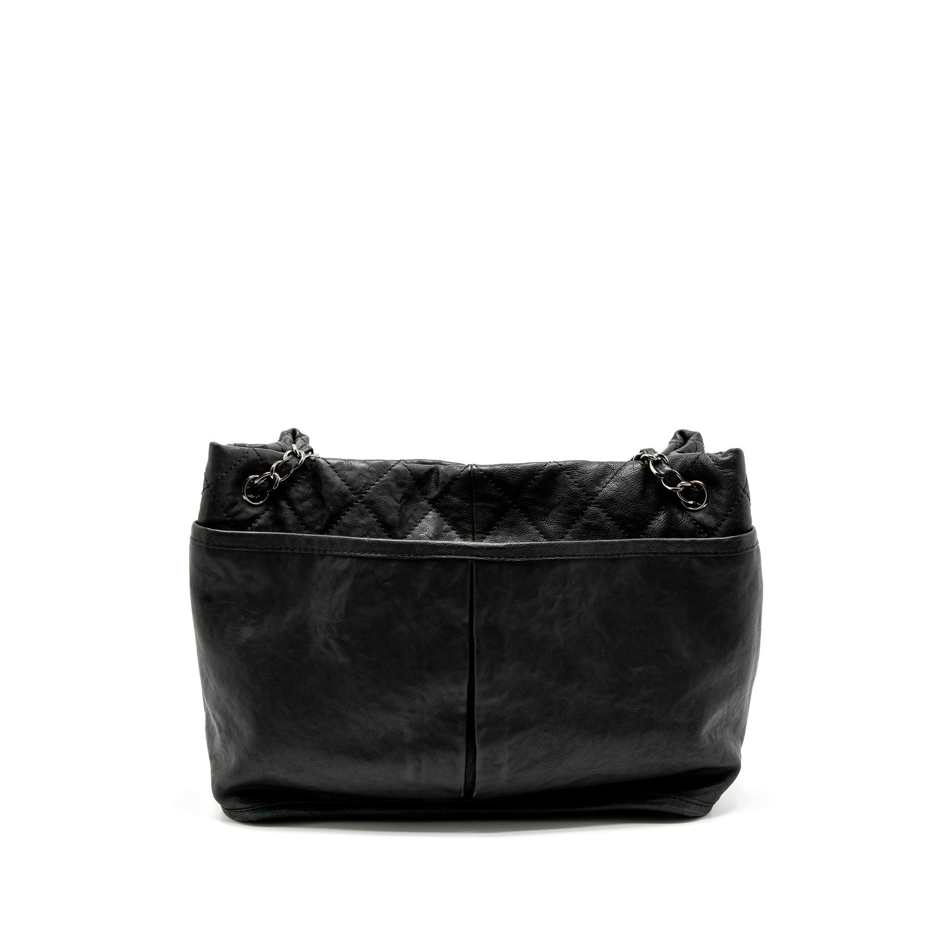 Chanel Calfskin SHW Black Tote Bag