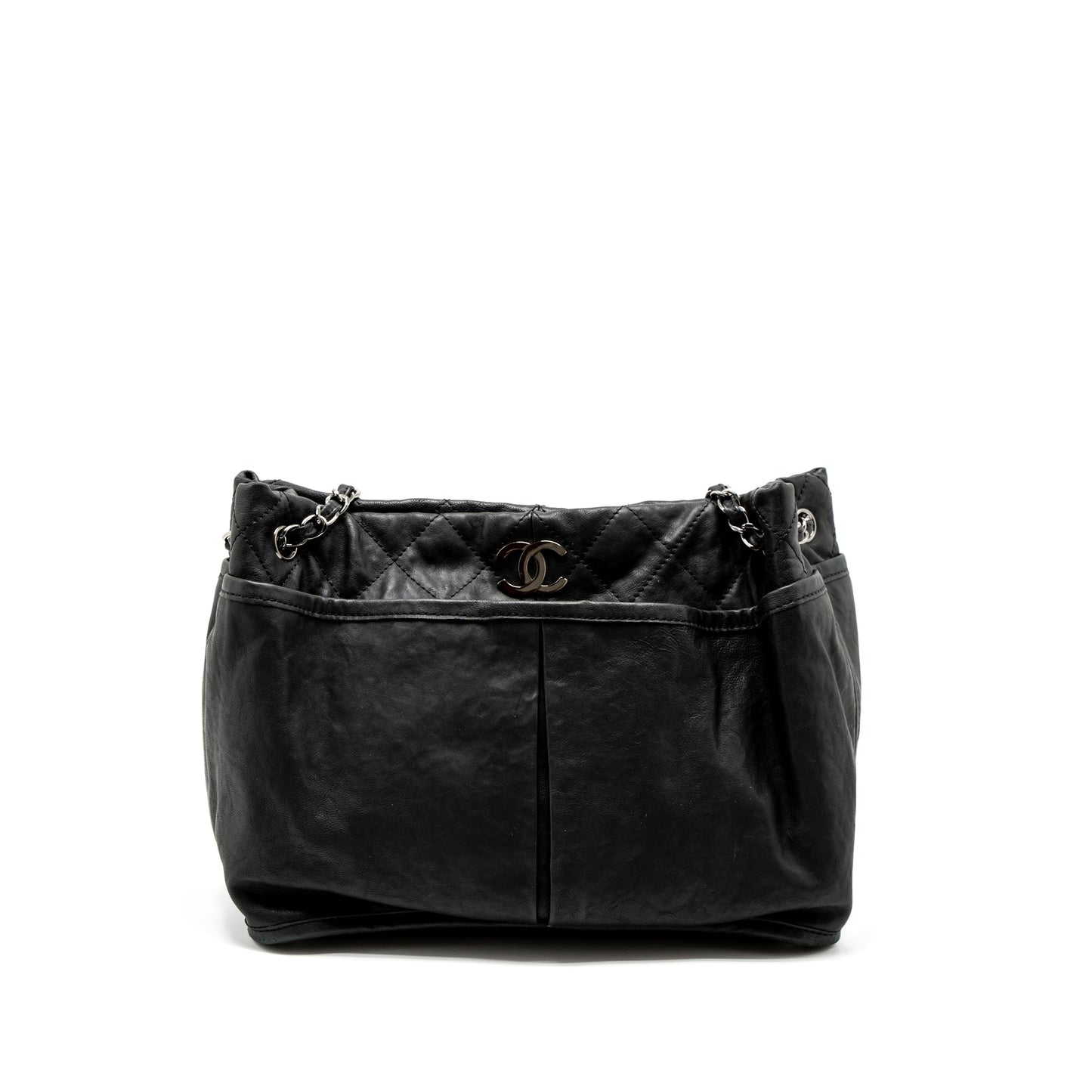 Chanel Calfskin SHW Black Tote Bag