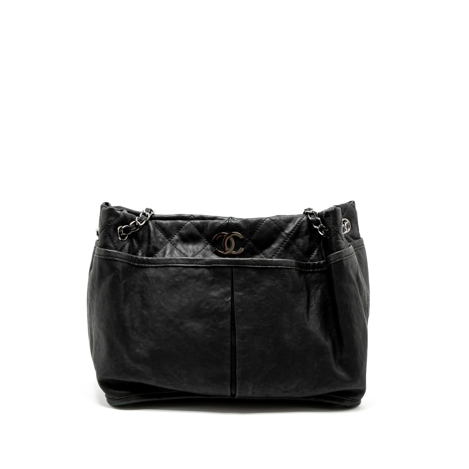 Chanel Calfskin SHW Black Tote Bag