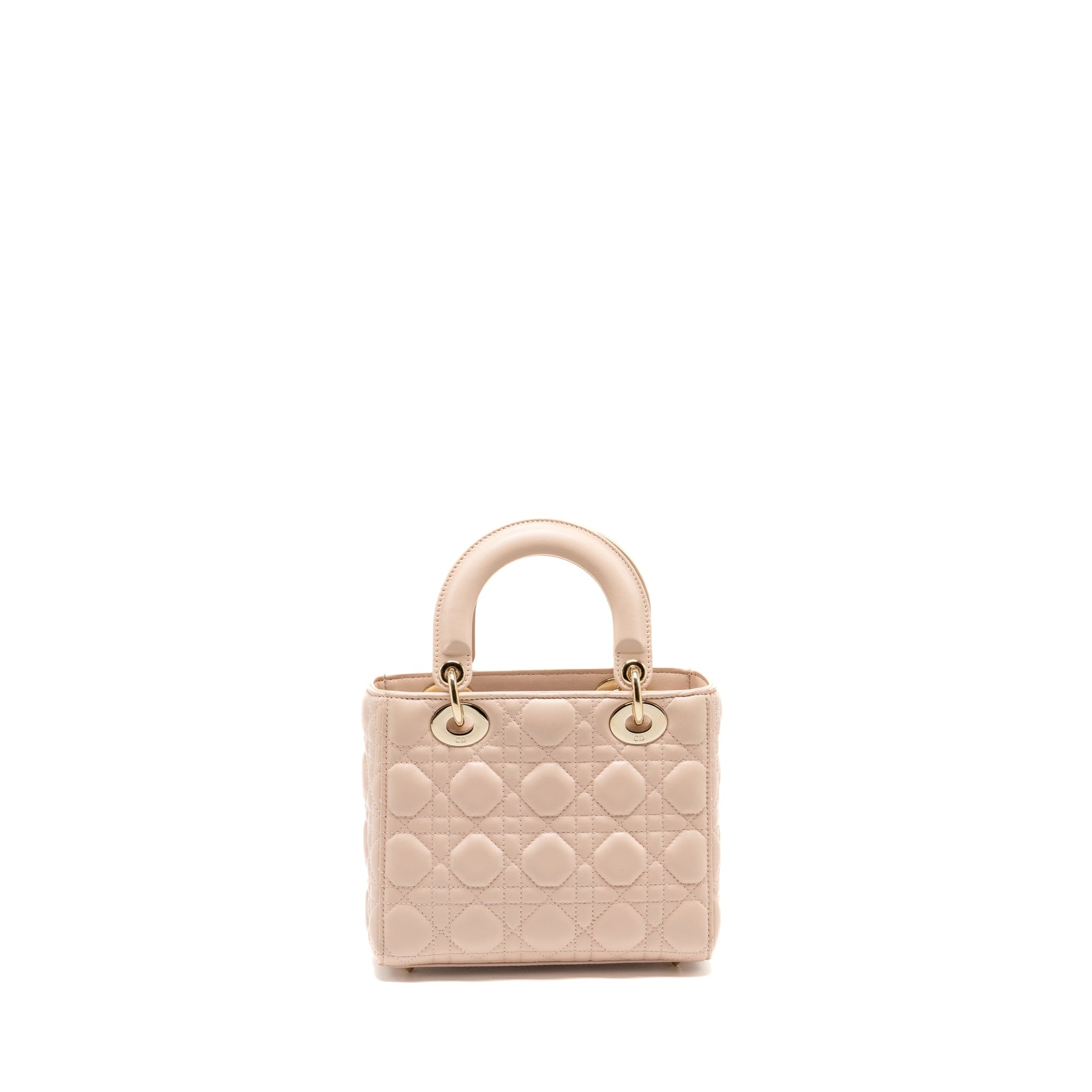 Dior My Lady Lambskin Handbag Pink Small Travel Bag
