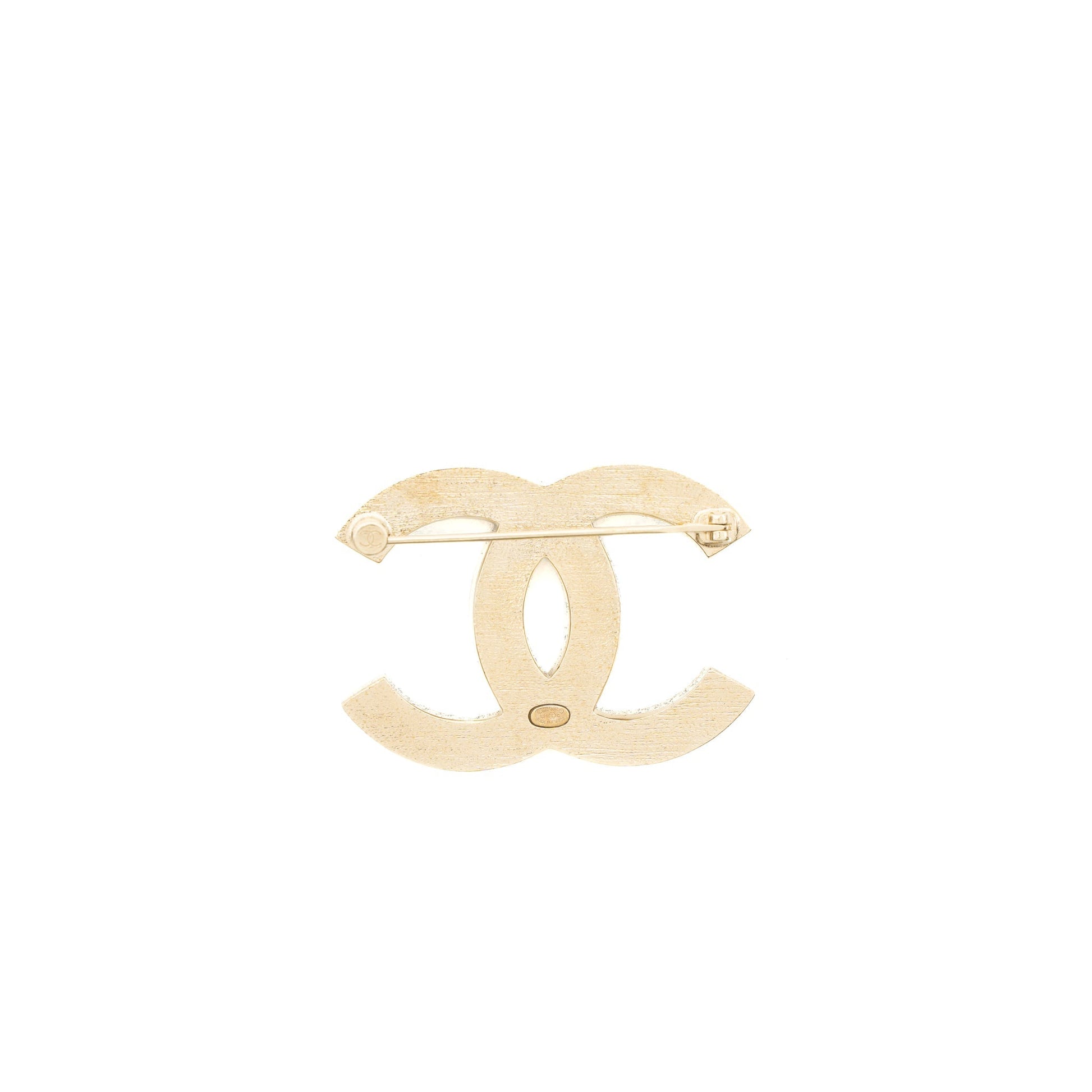 Chanel Giant CC Logo Light Tone Pink Gold Handbag