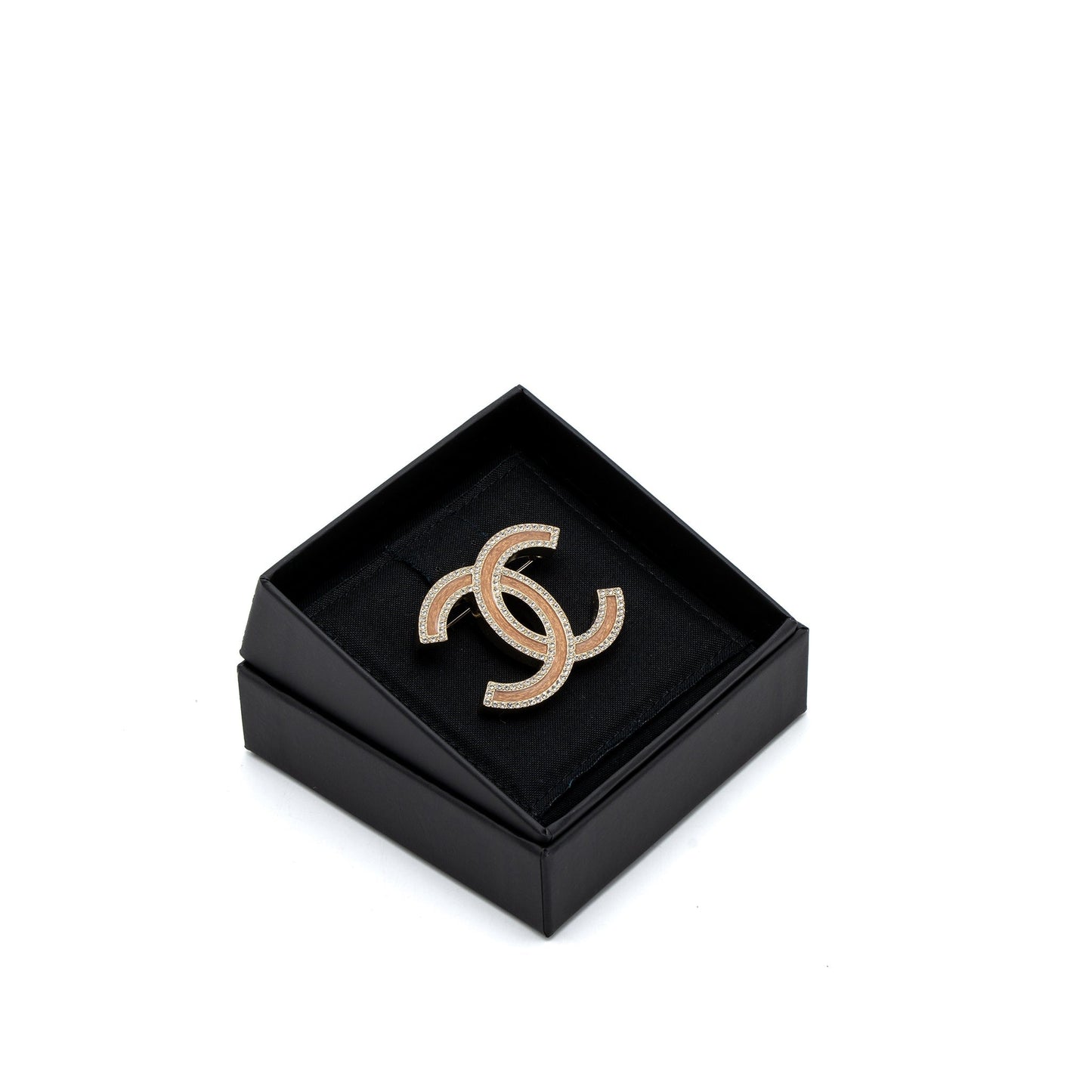 Chanel Giant CC Logo Light Tone Pink Gold Handbag