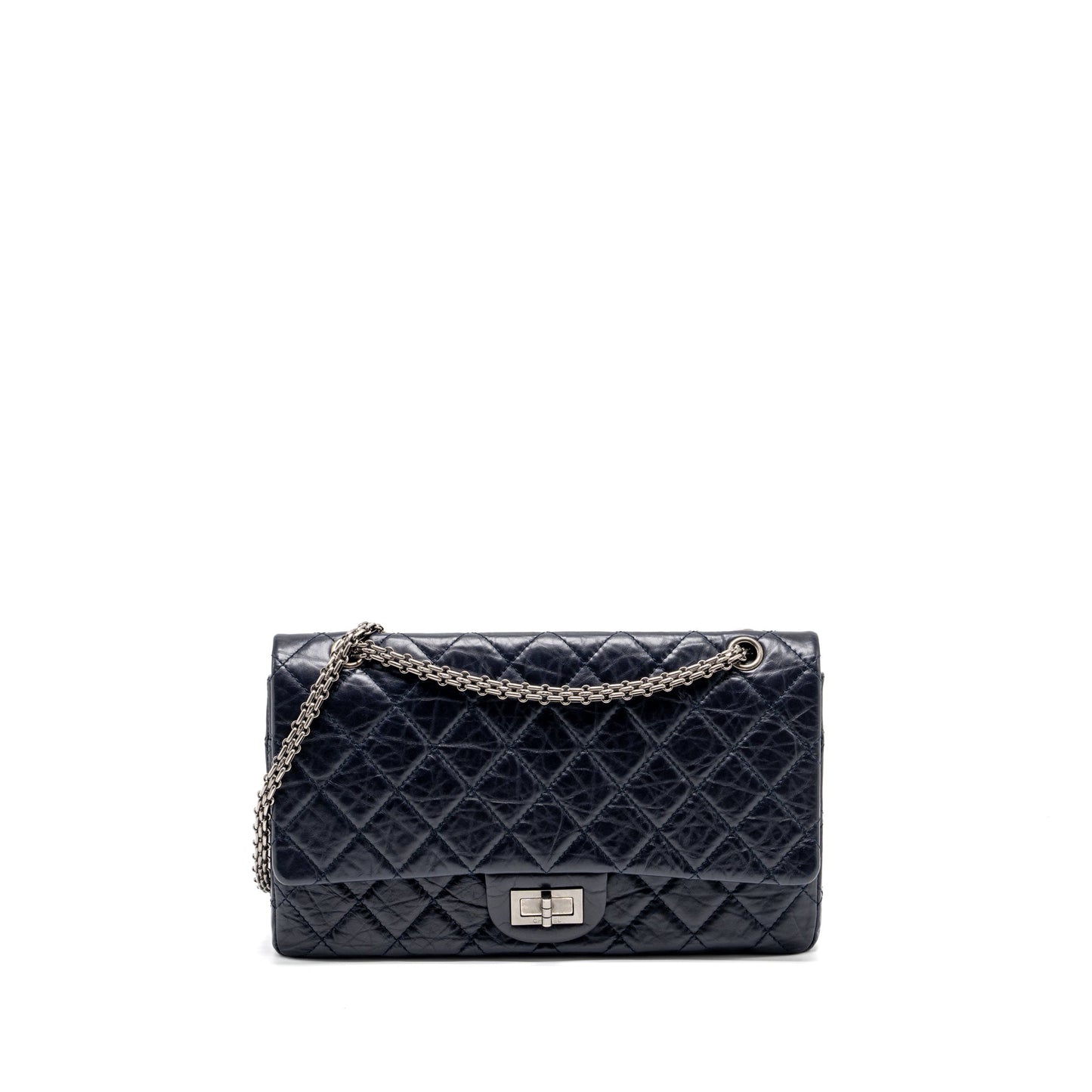 Chanel Maxi 2.55 Reissue flap aged calfskin Blue Shoulder Bag