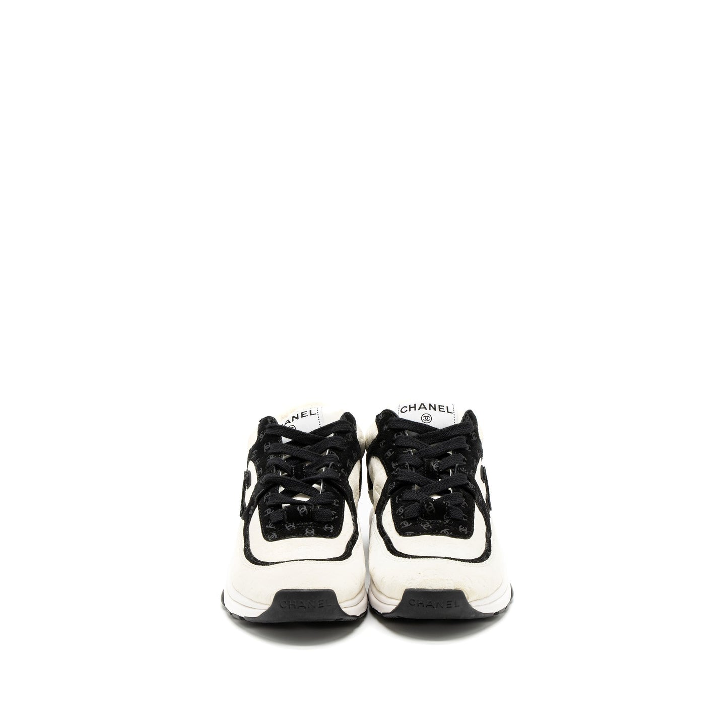 Chanel fskin Black White Handbag Black White