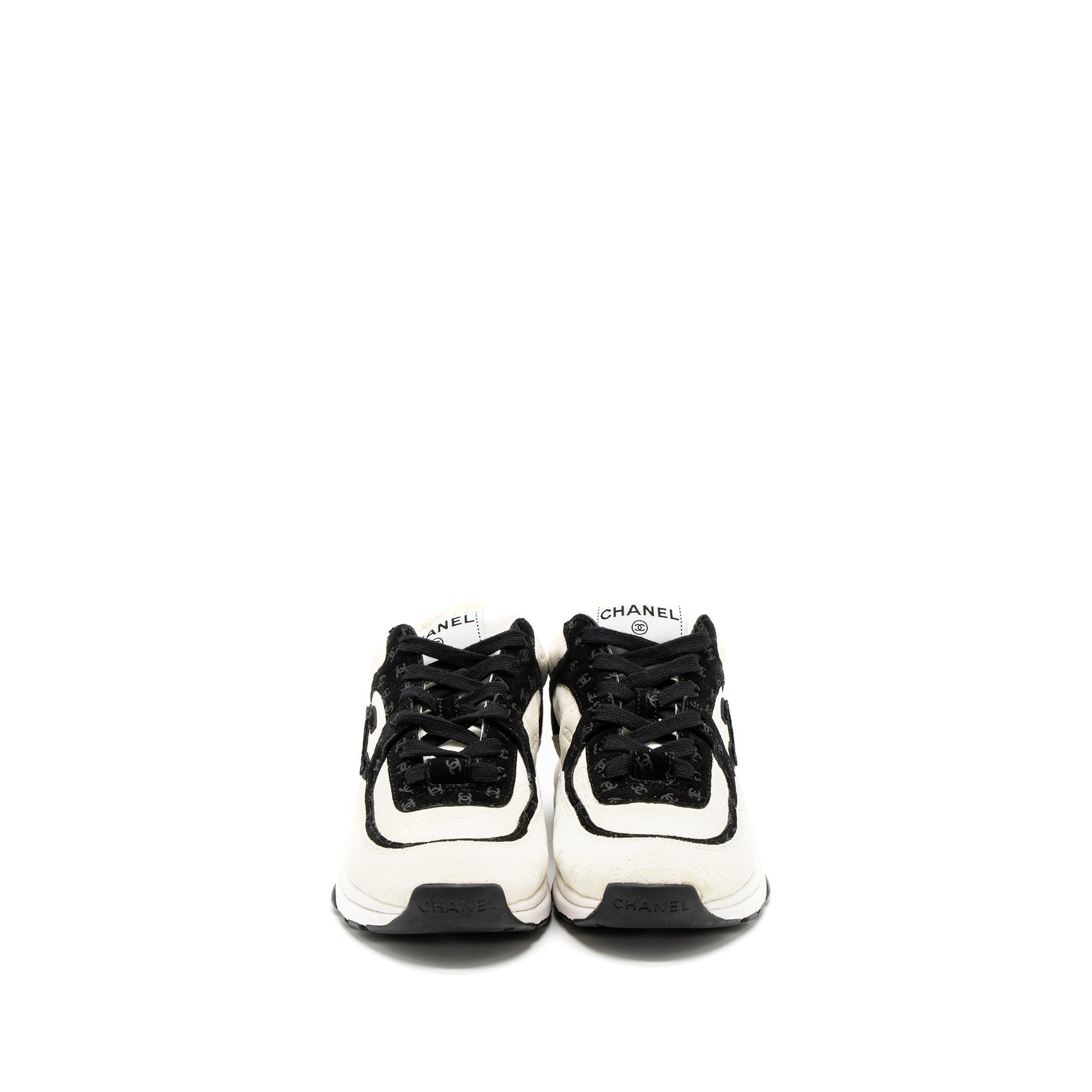 Chanel fskin Black White Handbag Black White