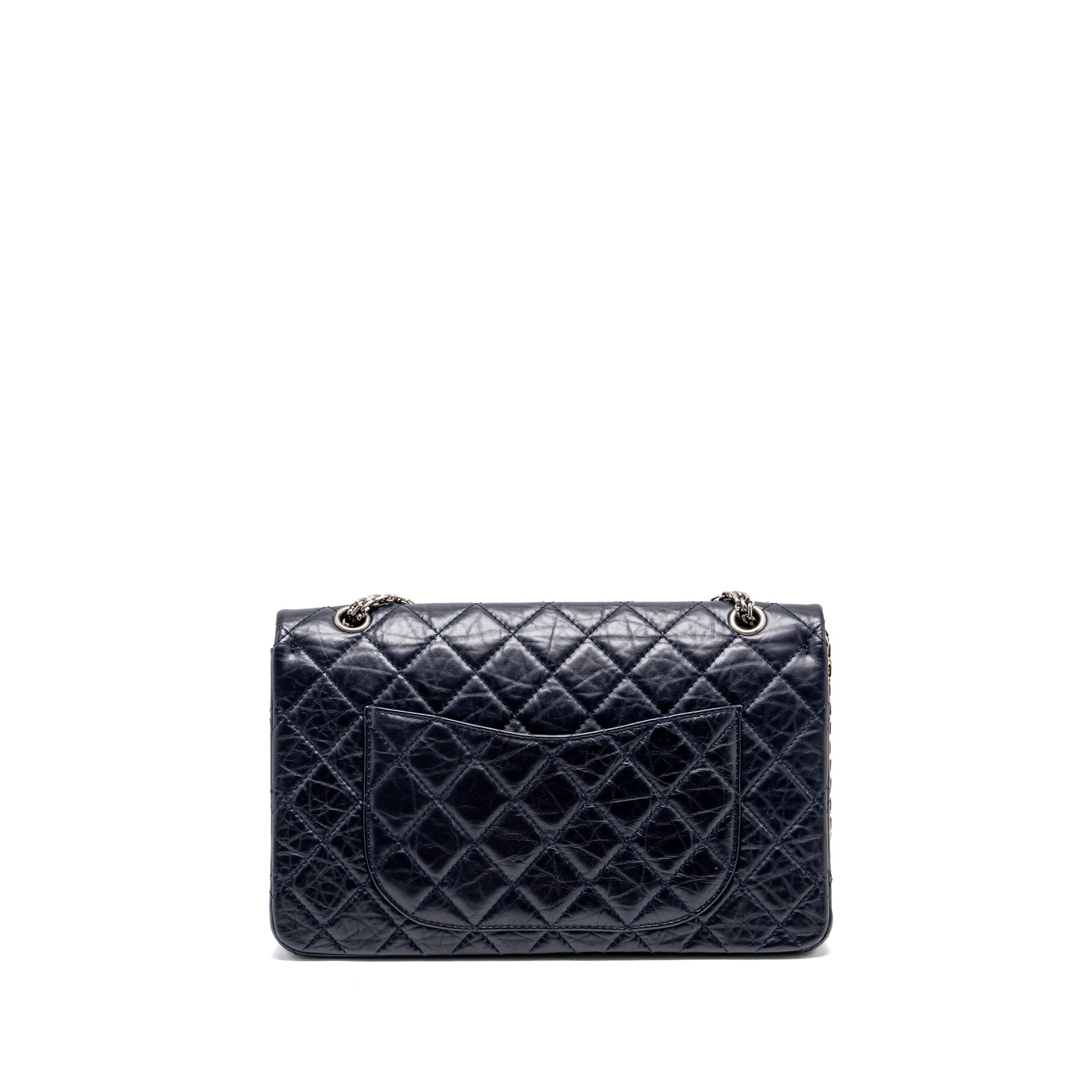 Chanel Maxi 2.55 Reissue flap aged calfskin Blue Shoulder Bag