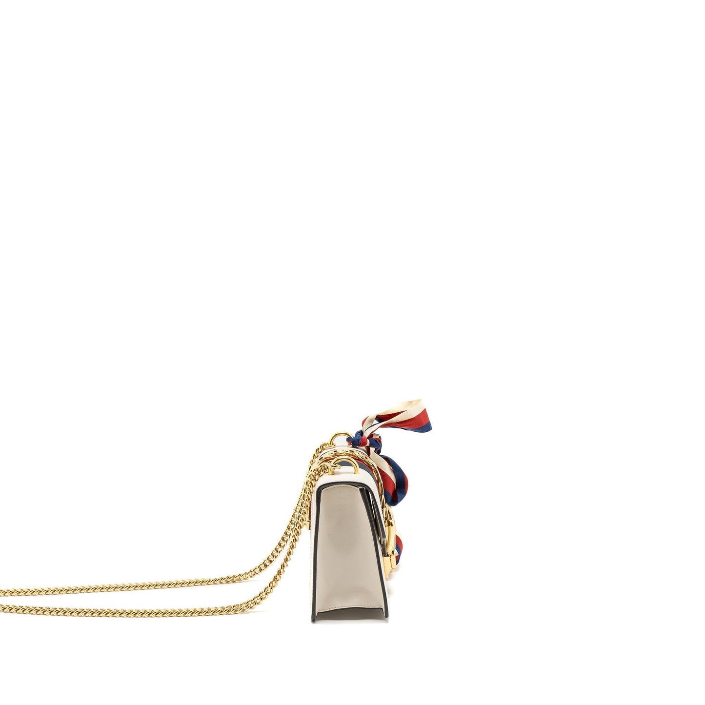 Gucci Sylvie Bag Calfskin Multicolour White Mini Travel Bag