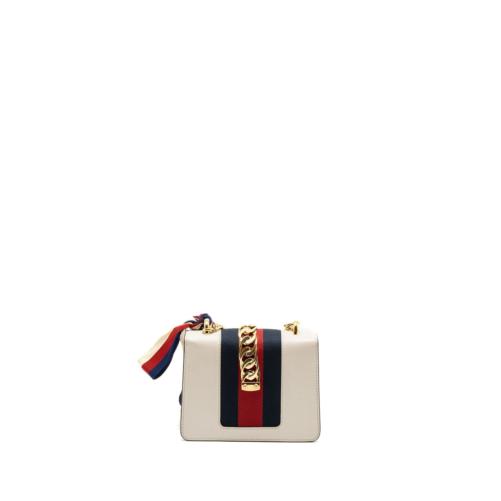 Gucci Sylvie Bag Calfskin Multicolour White Mini Travel Bag