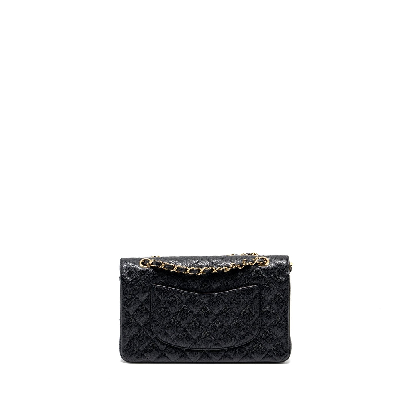 Chanel classic double flap caviar GHW Black Shoulder Bag Ghw 21
