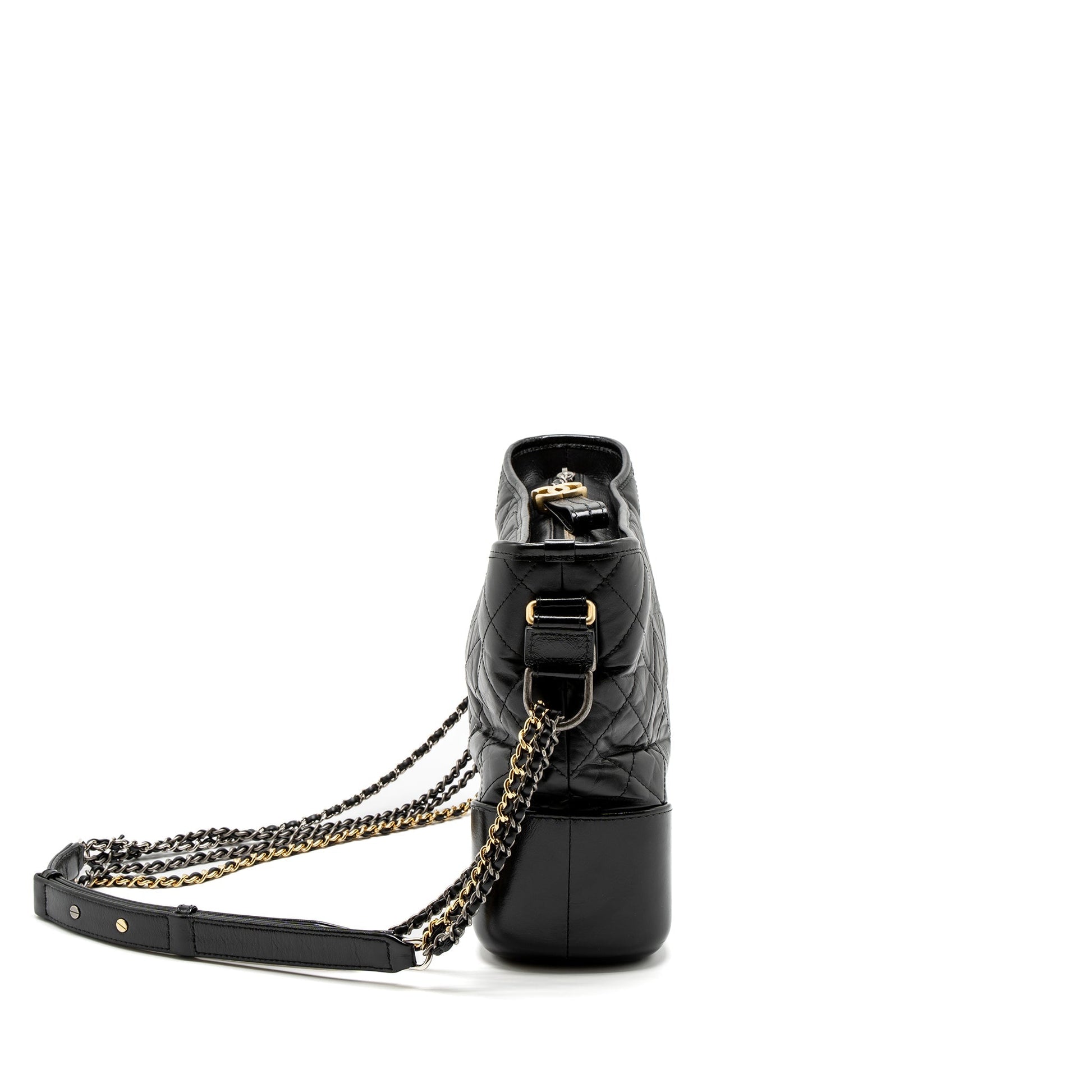 Chanel Gabrielle Hobo Aged Calfskin Hardware Multicolour Black Shoulder Bag Hardware 2
