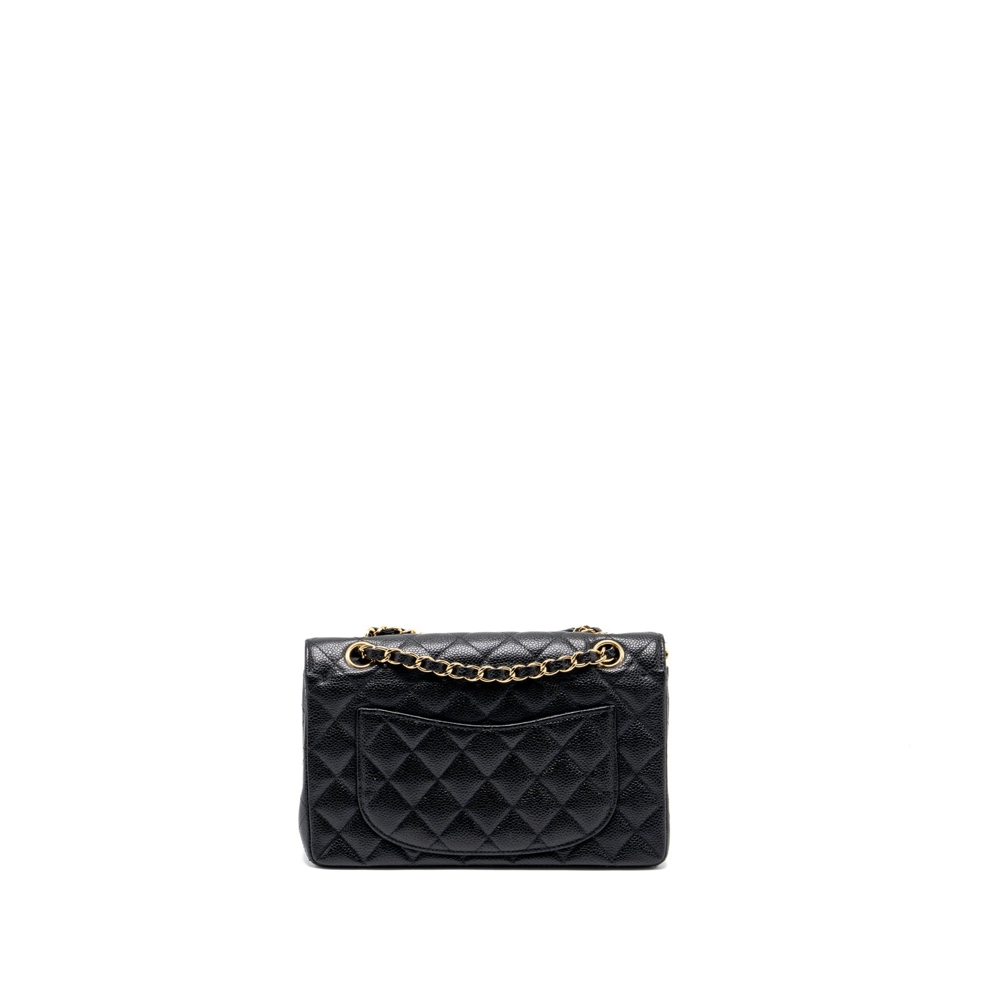 Chanel Classic double flap caviar GHW Black Small Shoulder Bag Ghw 4