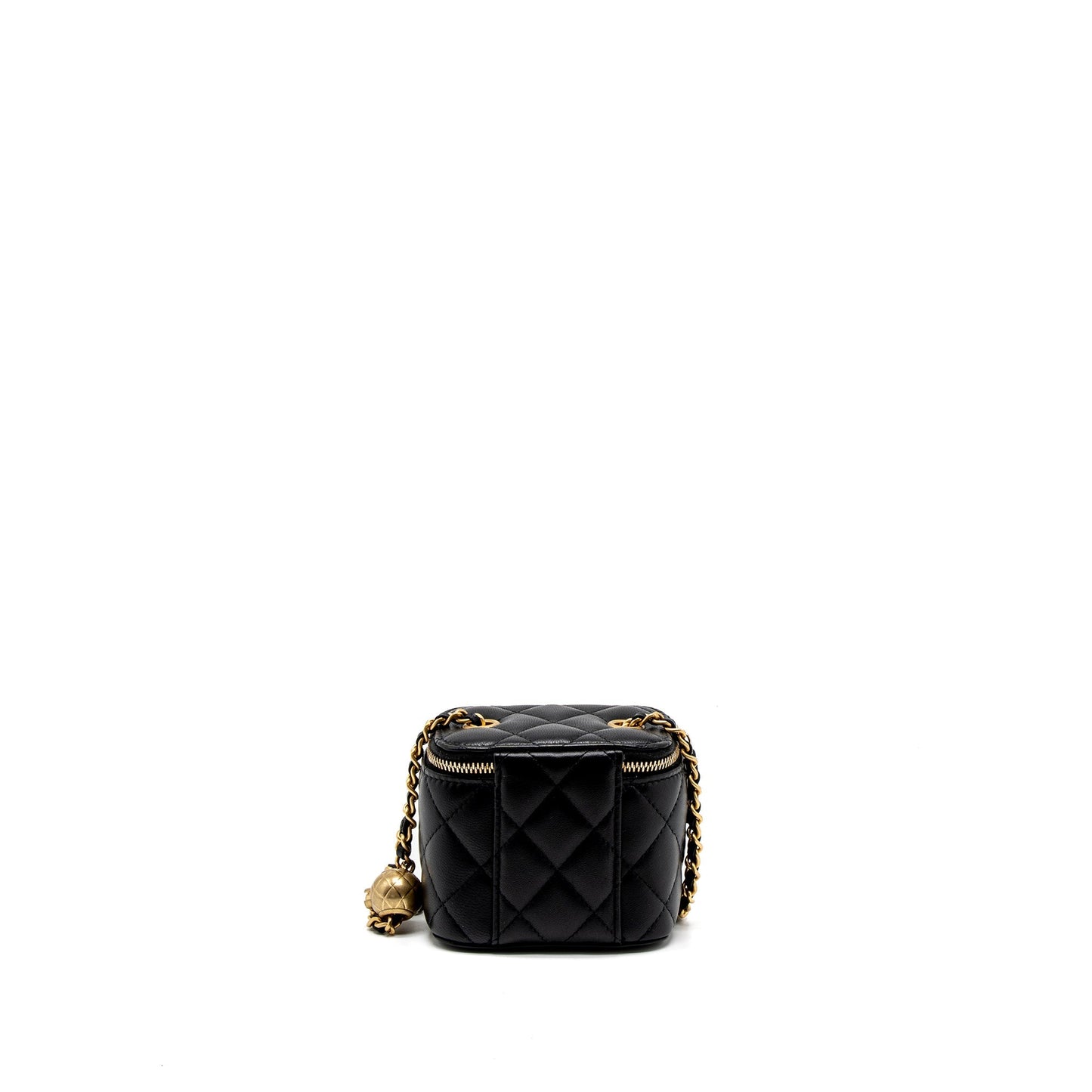 Chanel Pearl Crush Vanity Lambskin GHW Black Mini Bag Ghw 2