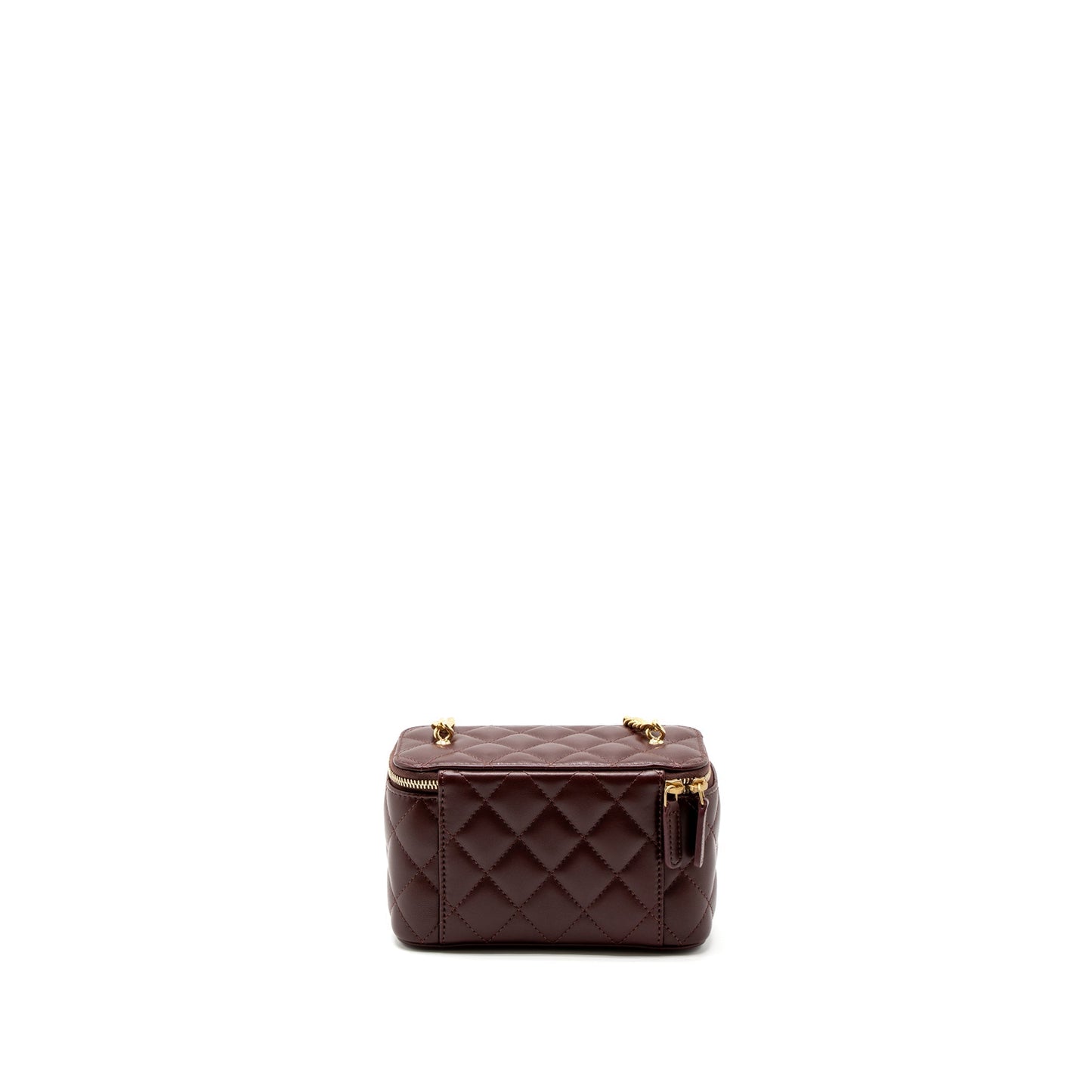 Chanel Long Vanity Gem Lambskin Burgundy GHW Handbag