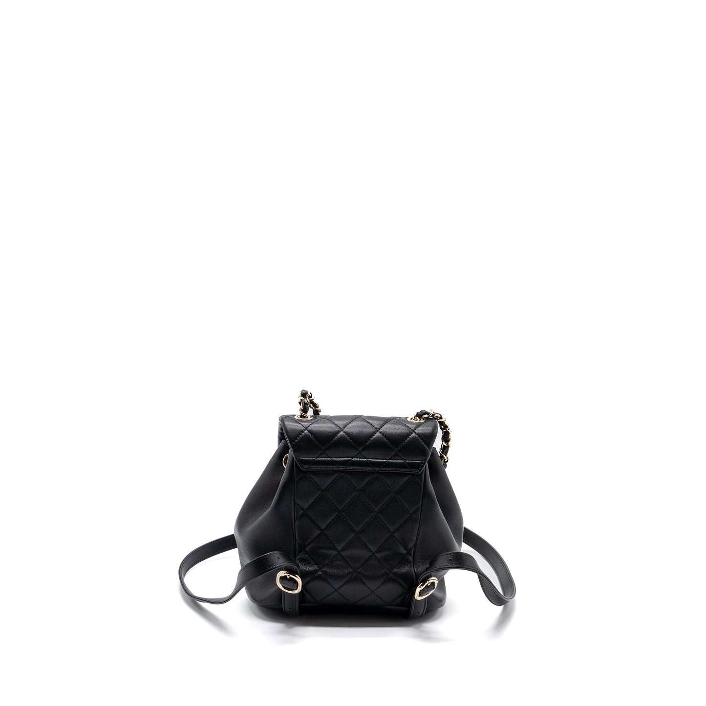 Chanel Duma backpack lambskin LGHW microchip Black Microchip 1