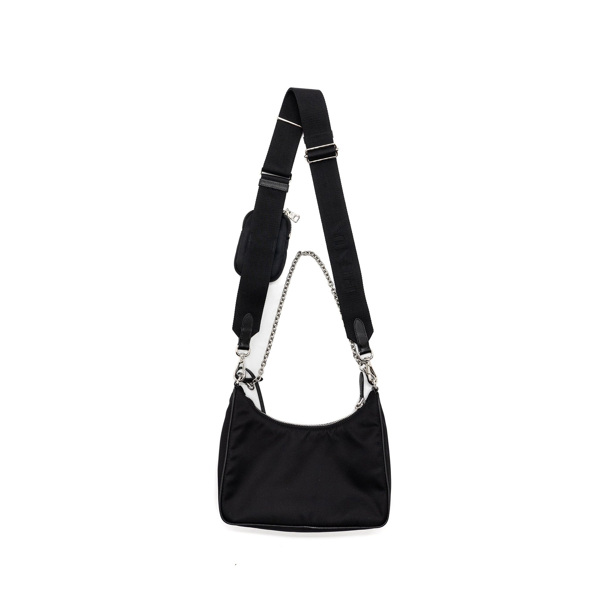 Reedition Handbag Nylon Black Travel Bag