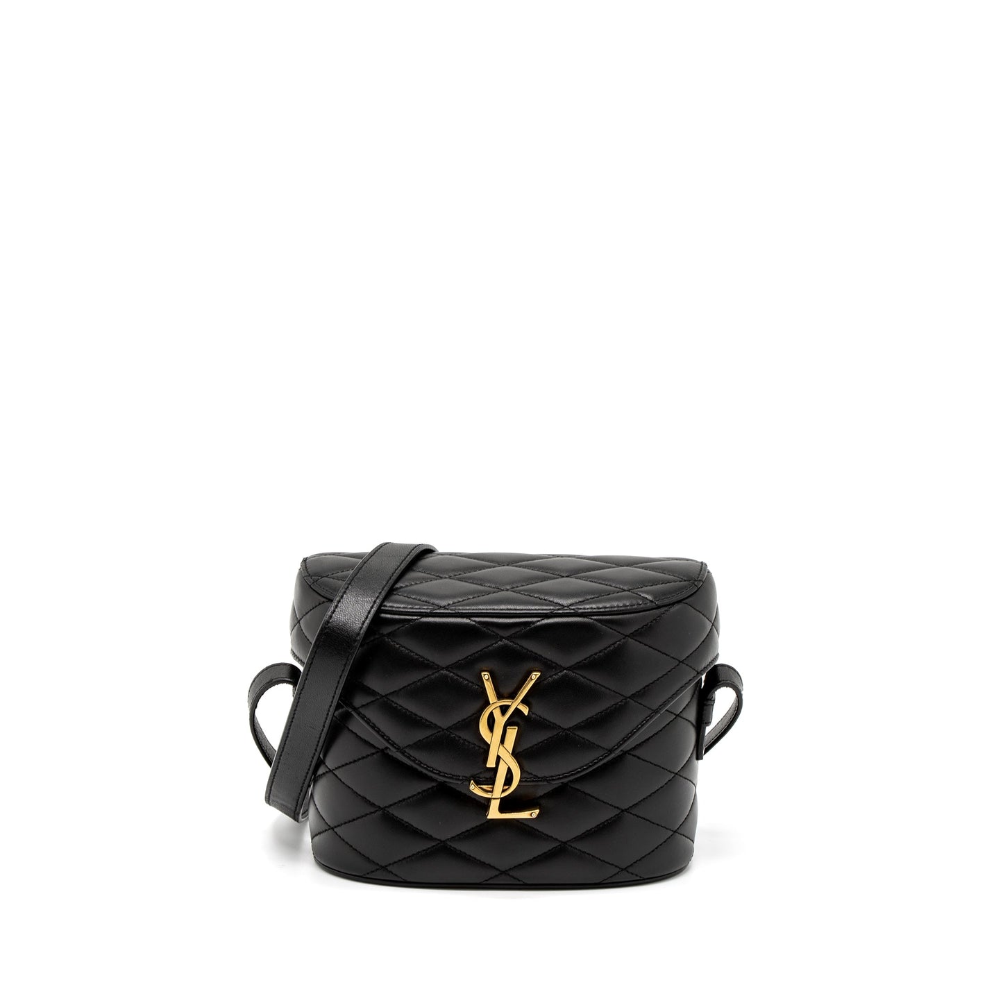 YSL Saint Laurent Saint Laurent June Box Purse Lambskin Travel Black Travel Bag