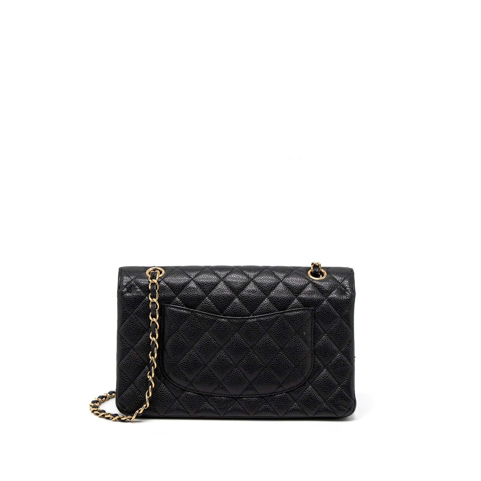 Chanel Classic Double Flap Caviar GHW Black Shoulder Bag Ghw 9