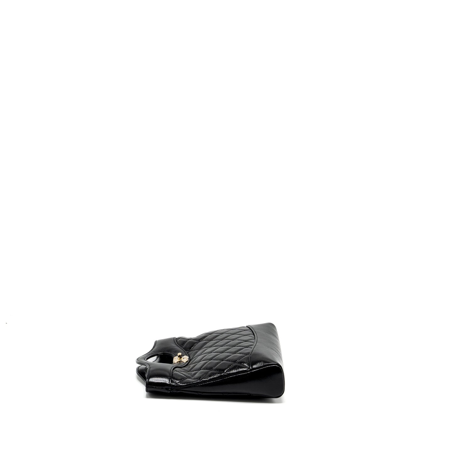 Chanel 24S 31 shiny Lambskin GHW microchip Black Mini Bag