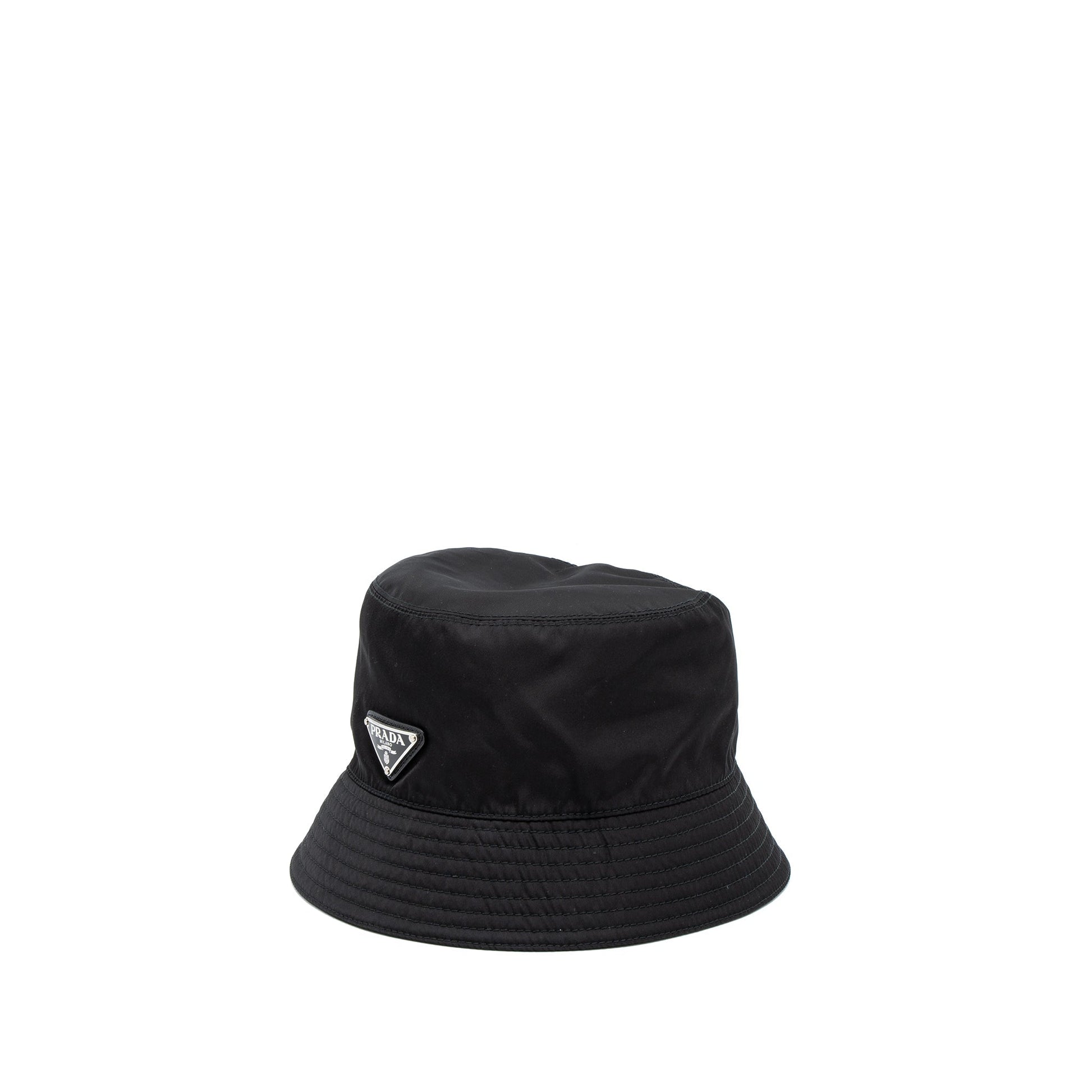 Prada Size S Re Hat Handbag Nylon Black Bucket Bag