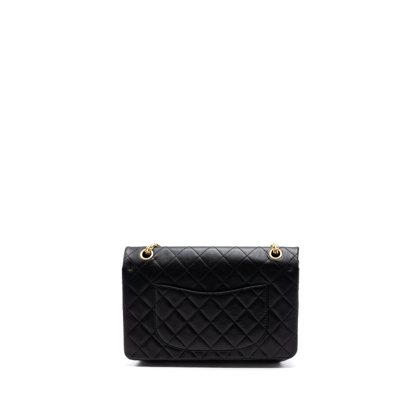 Chanel 2.55 226 Reissue Flap aged calfskin Black Shoulder Bag Black Ghw