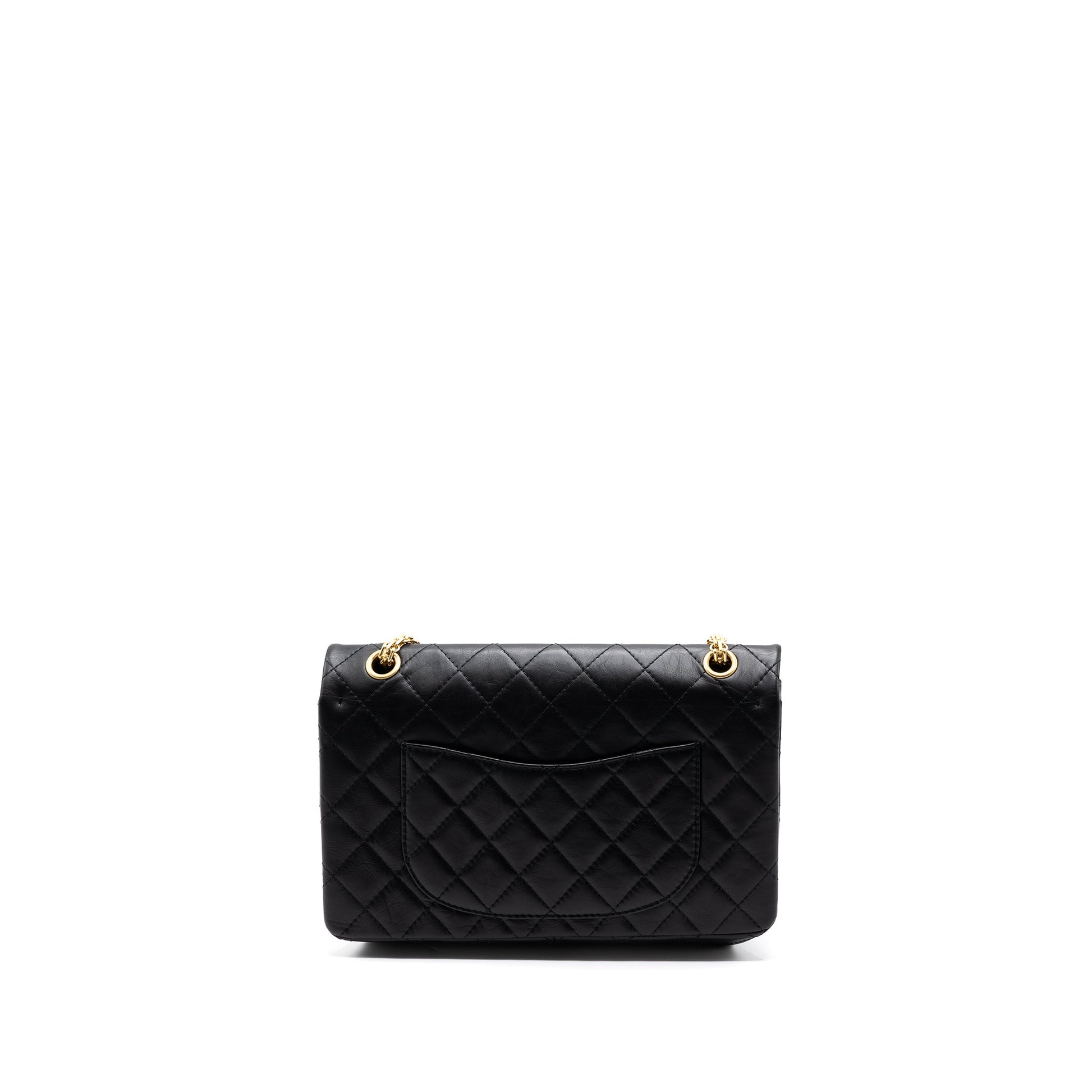 Chanel 2.55 226 Reissue Flap aged calfskin Black Shoulder Bag Black Ghw