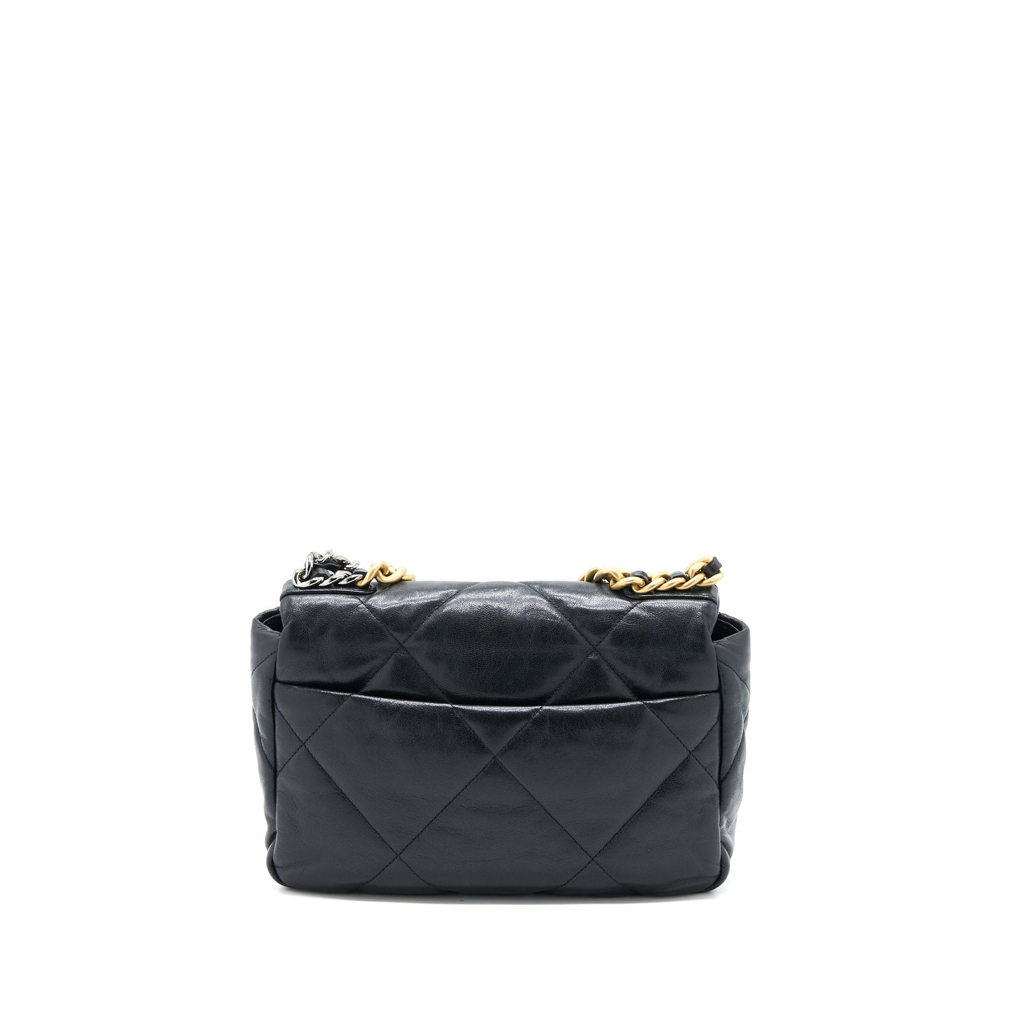 Chanel 19 Goatskin GHW Black Small Handbag Black Ghw