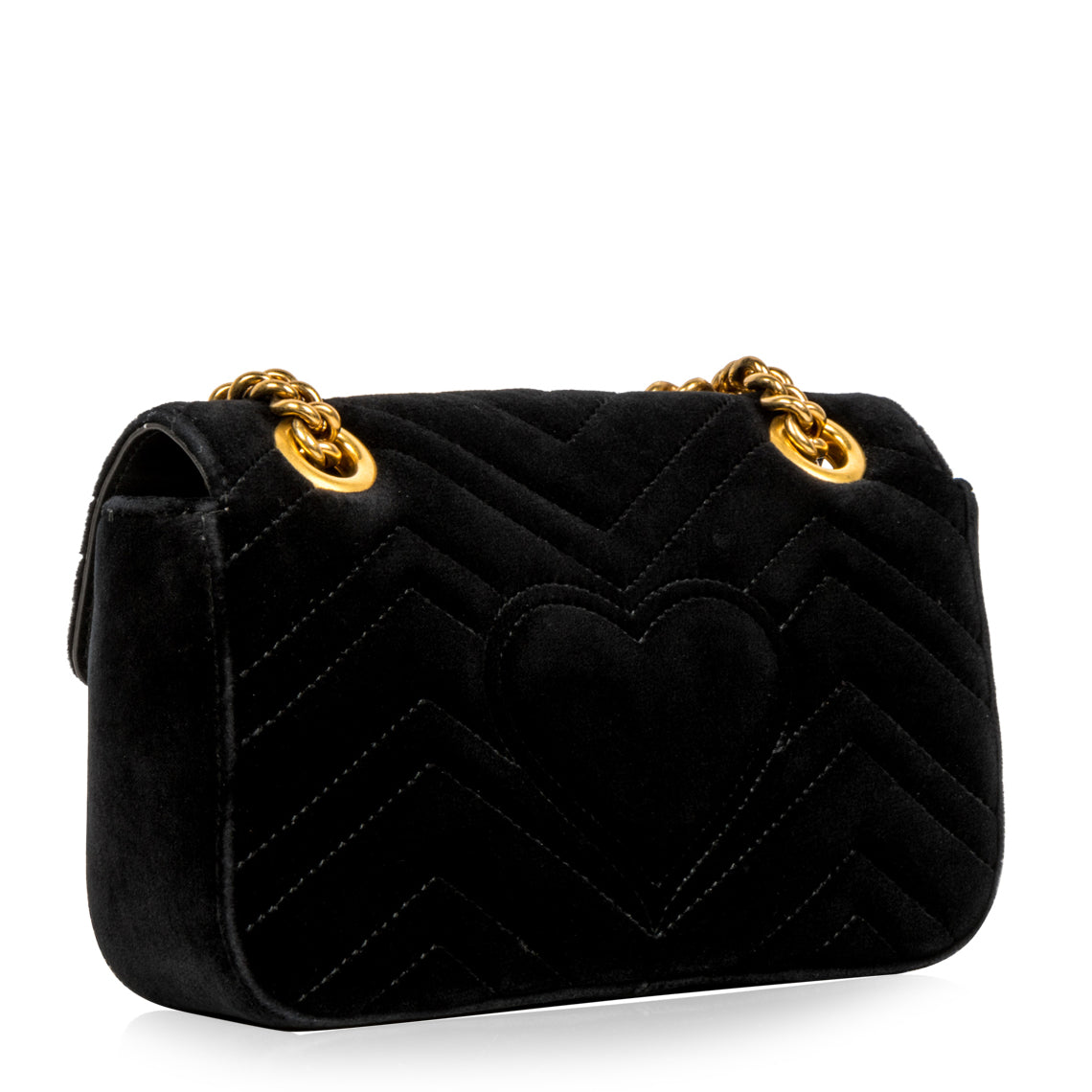 Gucci Velvet Marmont Shoulder Bag 3