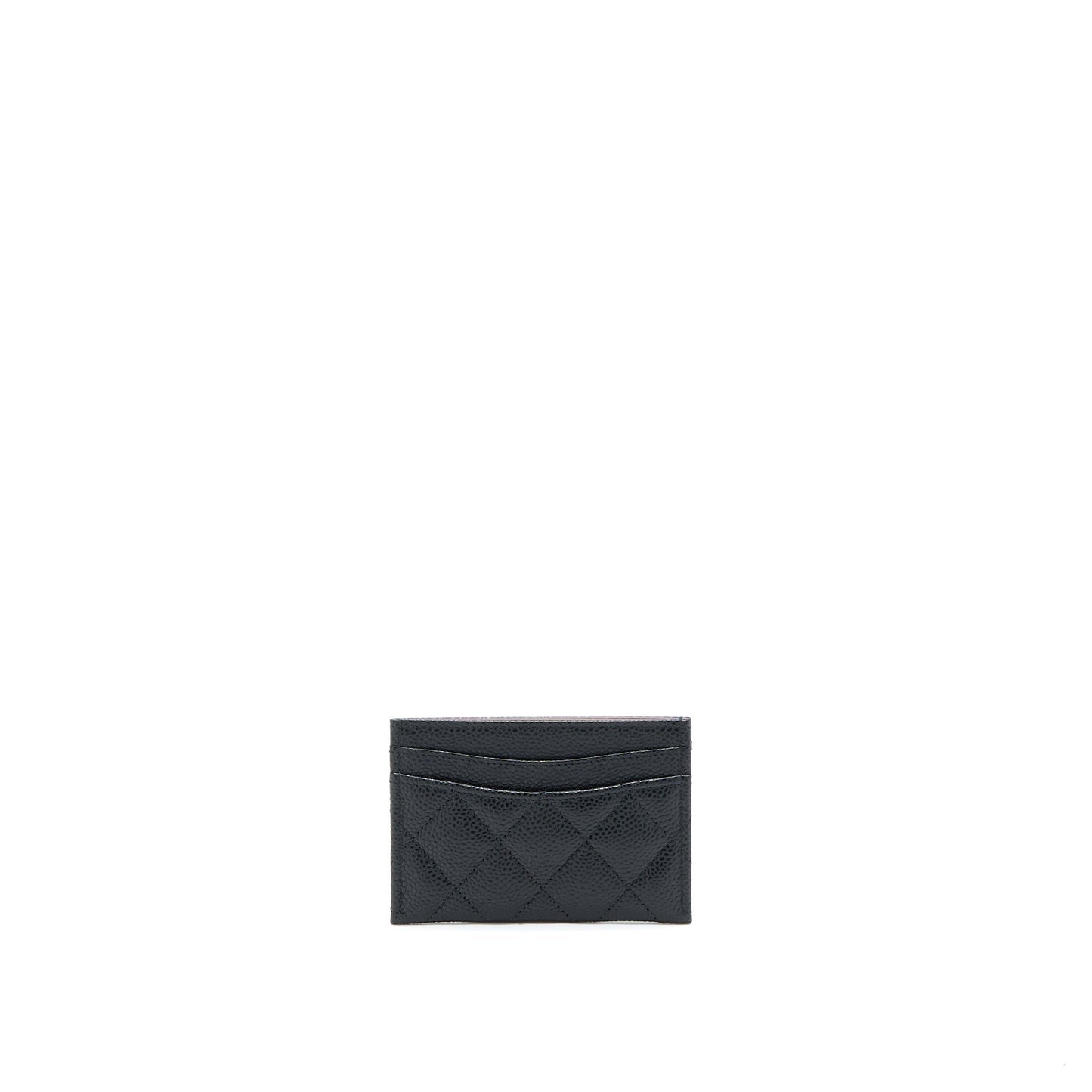 Chanel Classic Card Holder Caviar SHW Microchip Black Wallet Case