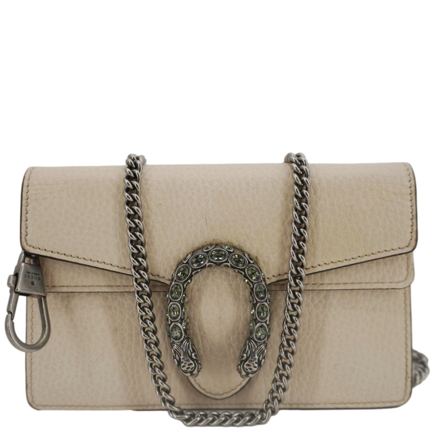 Gucci Dionysus Super Crossbody Bag Off Leather White