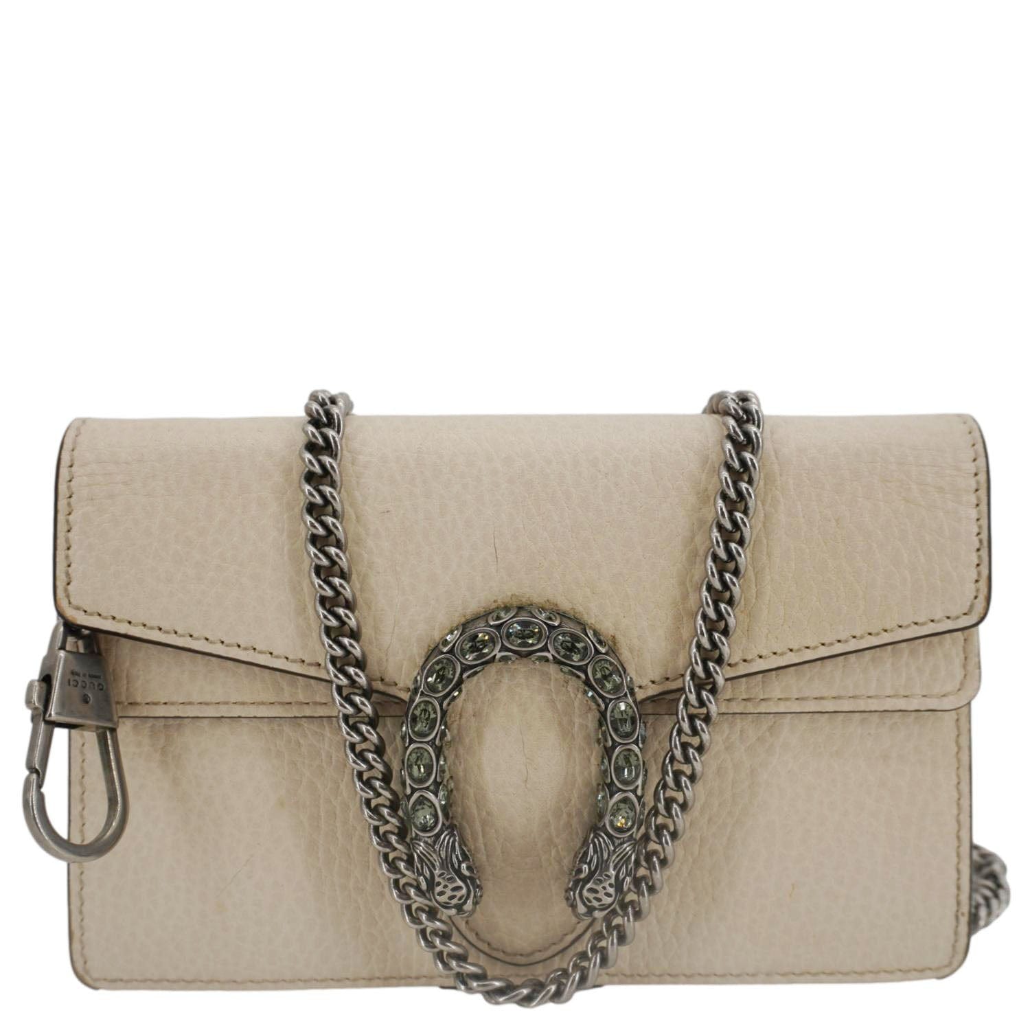 Gucci Dionysus Super Crossbody Bag Off Leather White