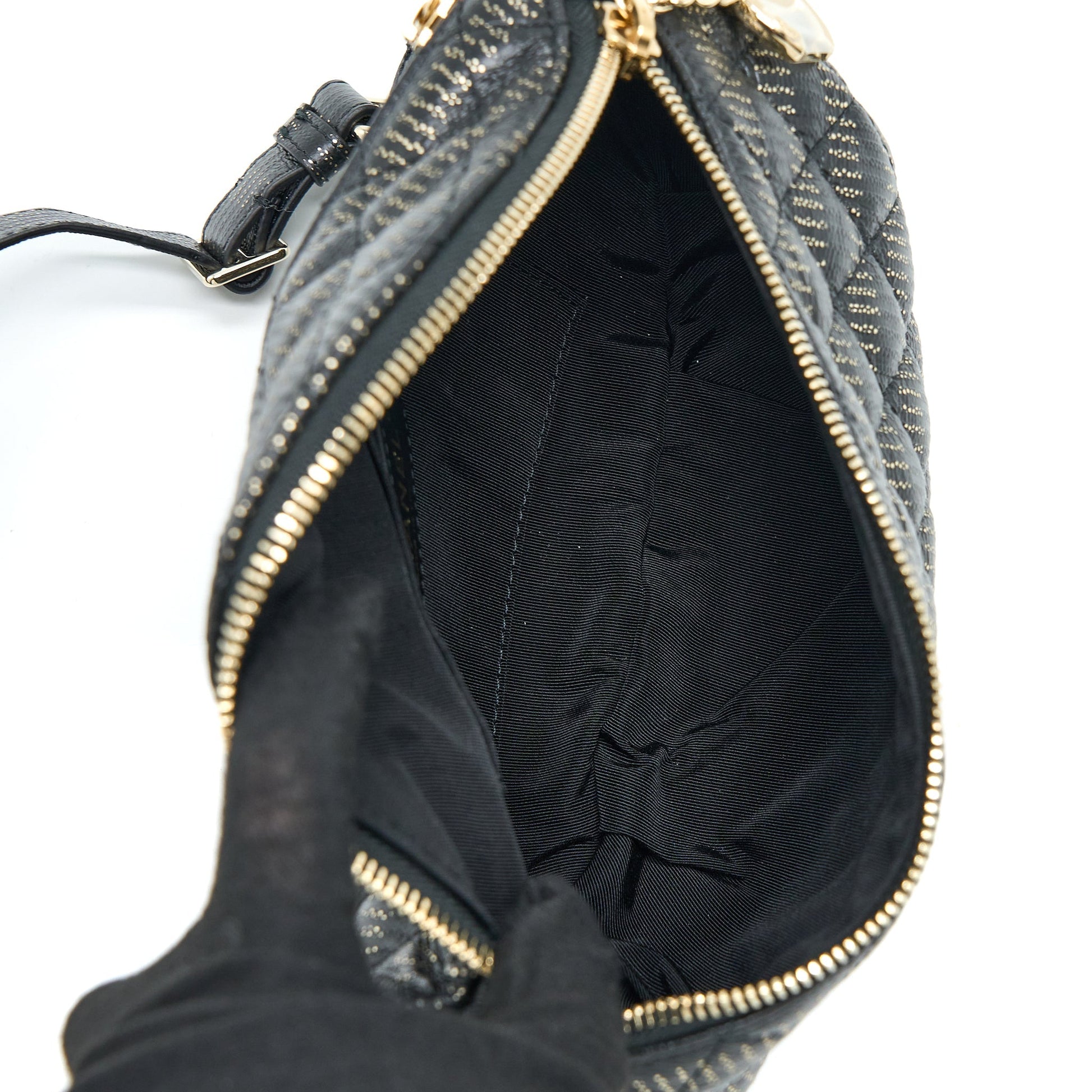 Chanel Seasonal Waist Calfskin GHW Black Gold Handbag