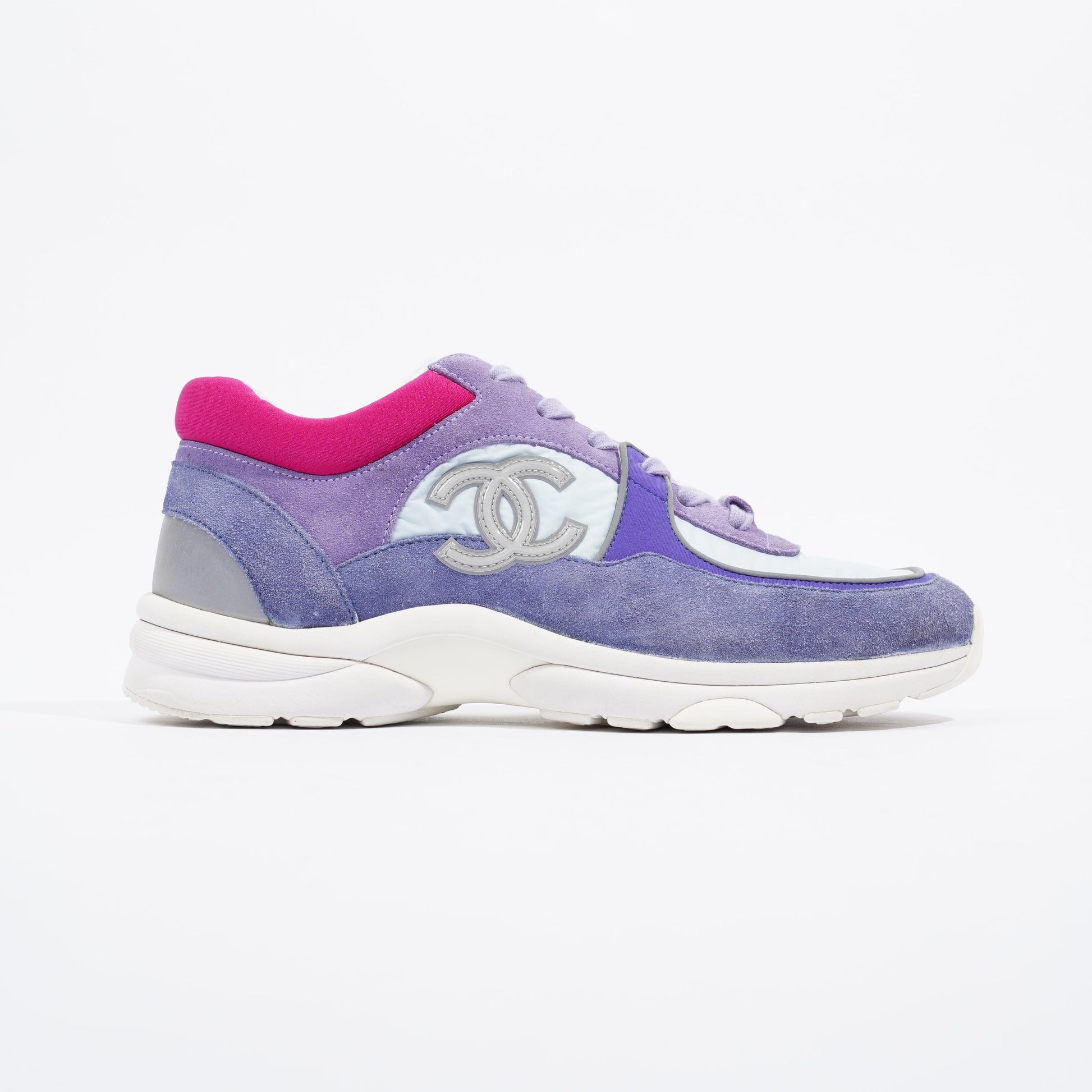 Chanel CC Logo Blue   Lilac EU 41   UK 8