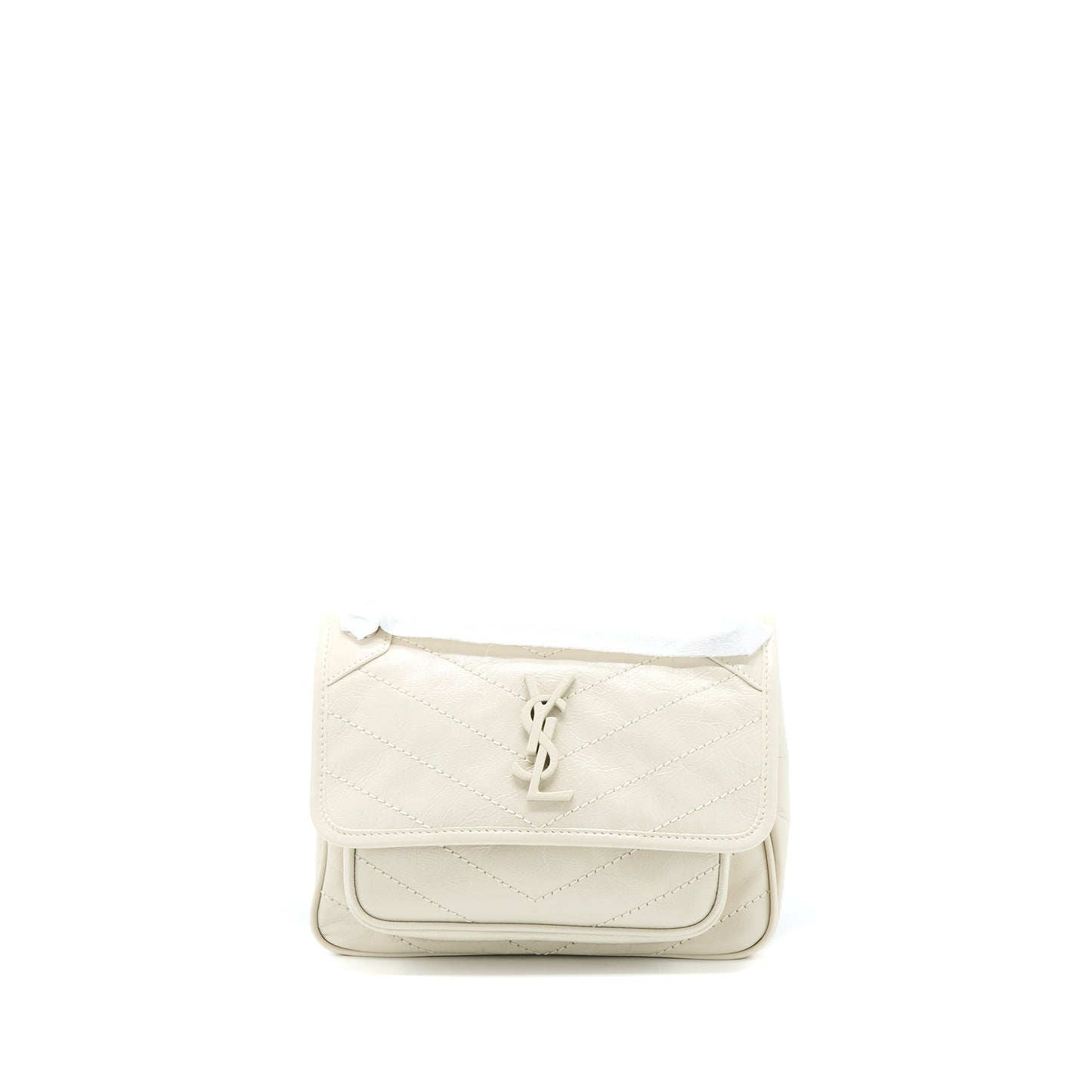 YSL Saint Laurent Saint Laurent Niki Baby Purse In Crinkled Chain Travel Bag