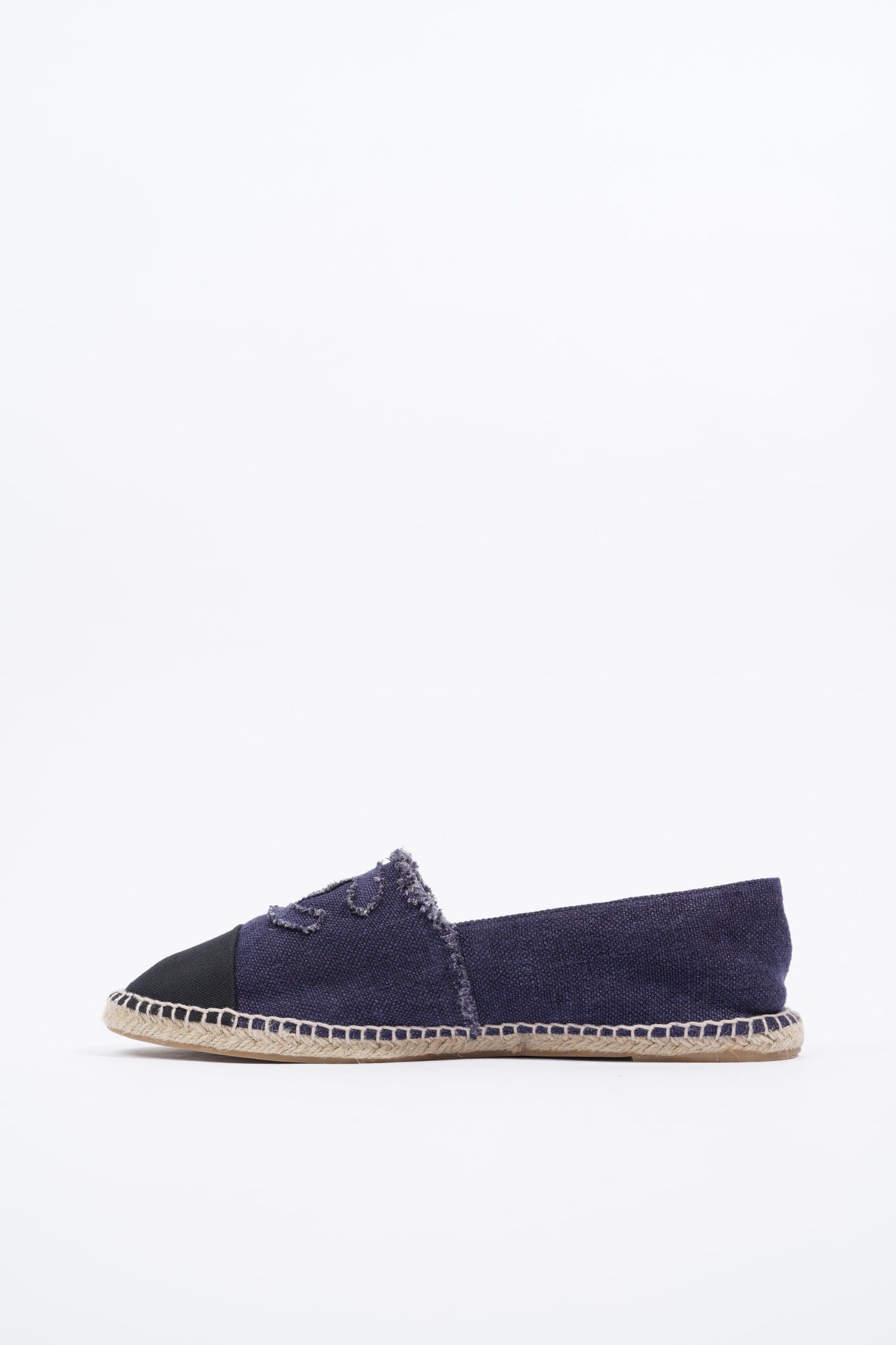 Chanel CC Logo Espadrilles Navy   Black EU 46   UK 12