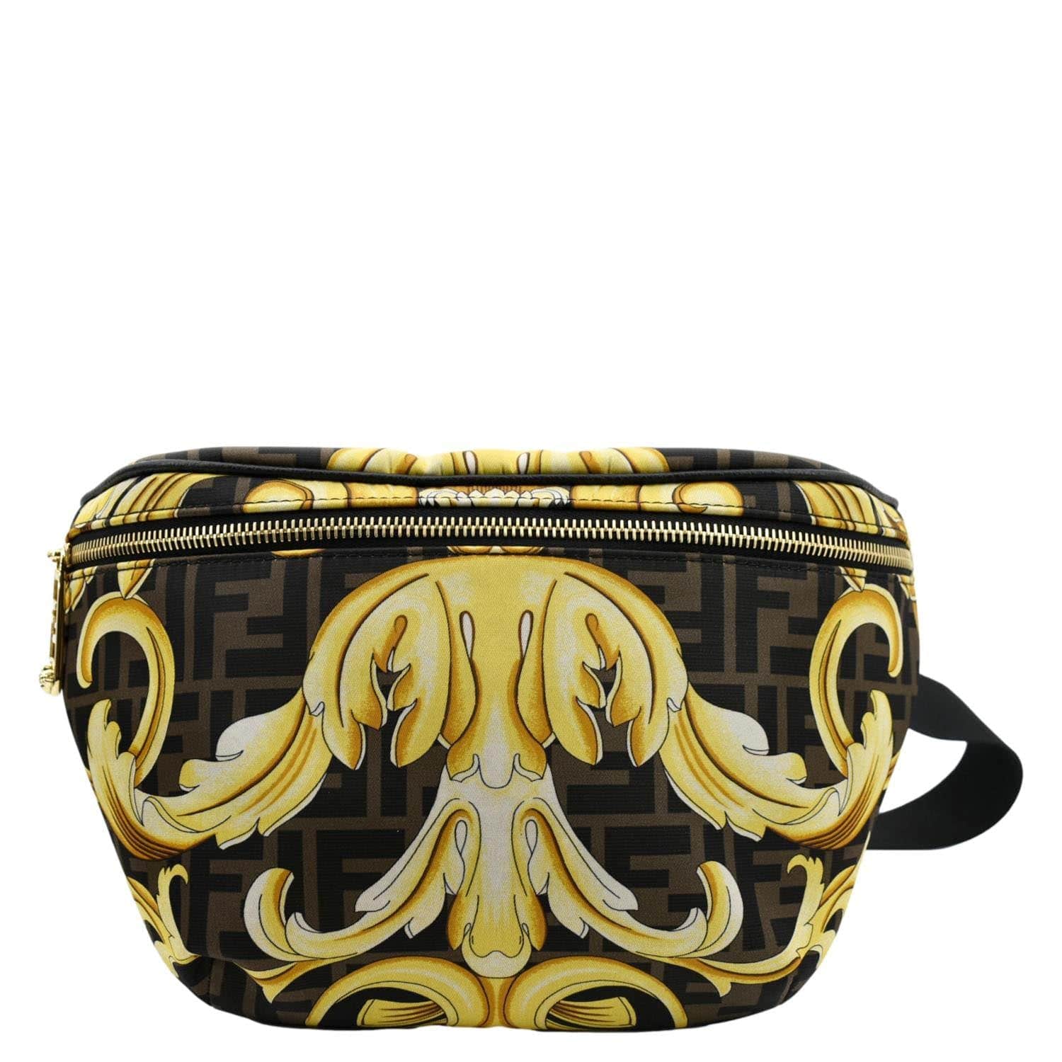 Fendi Versace Ff Baroque Belt Bag Nylon Gold Baroque Belt Bag